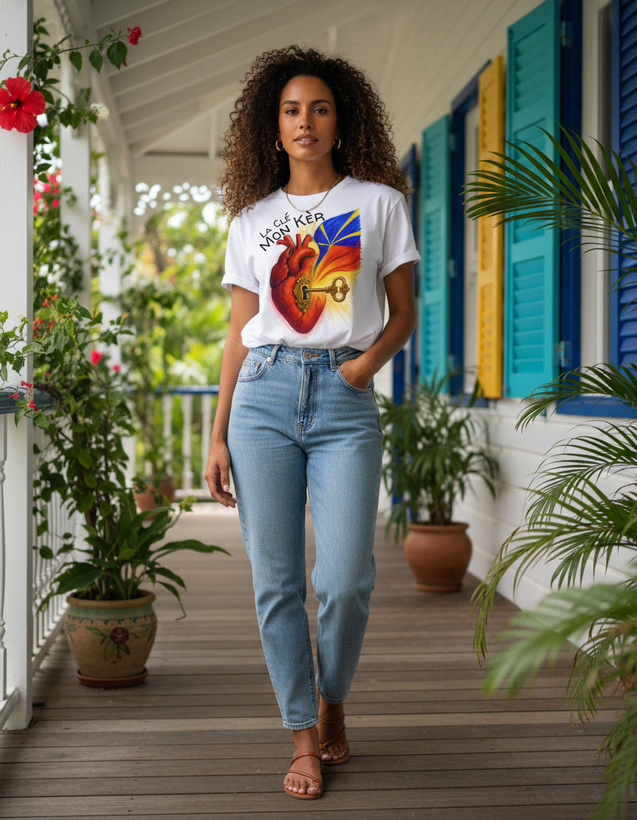GRAN GUÈL - 100%  La Réunion - T-Shirt unisexe - "LA CLÉ MON KÈR"