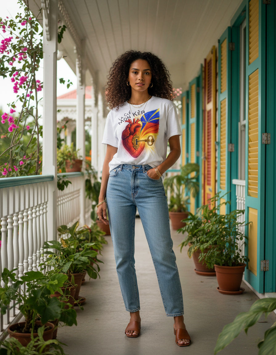 GRAN GUÈL - 100%  La Réunion - T-Shirt unisexe - "LA CLÉ MON KÈR"
