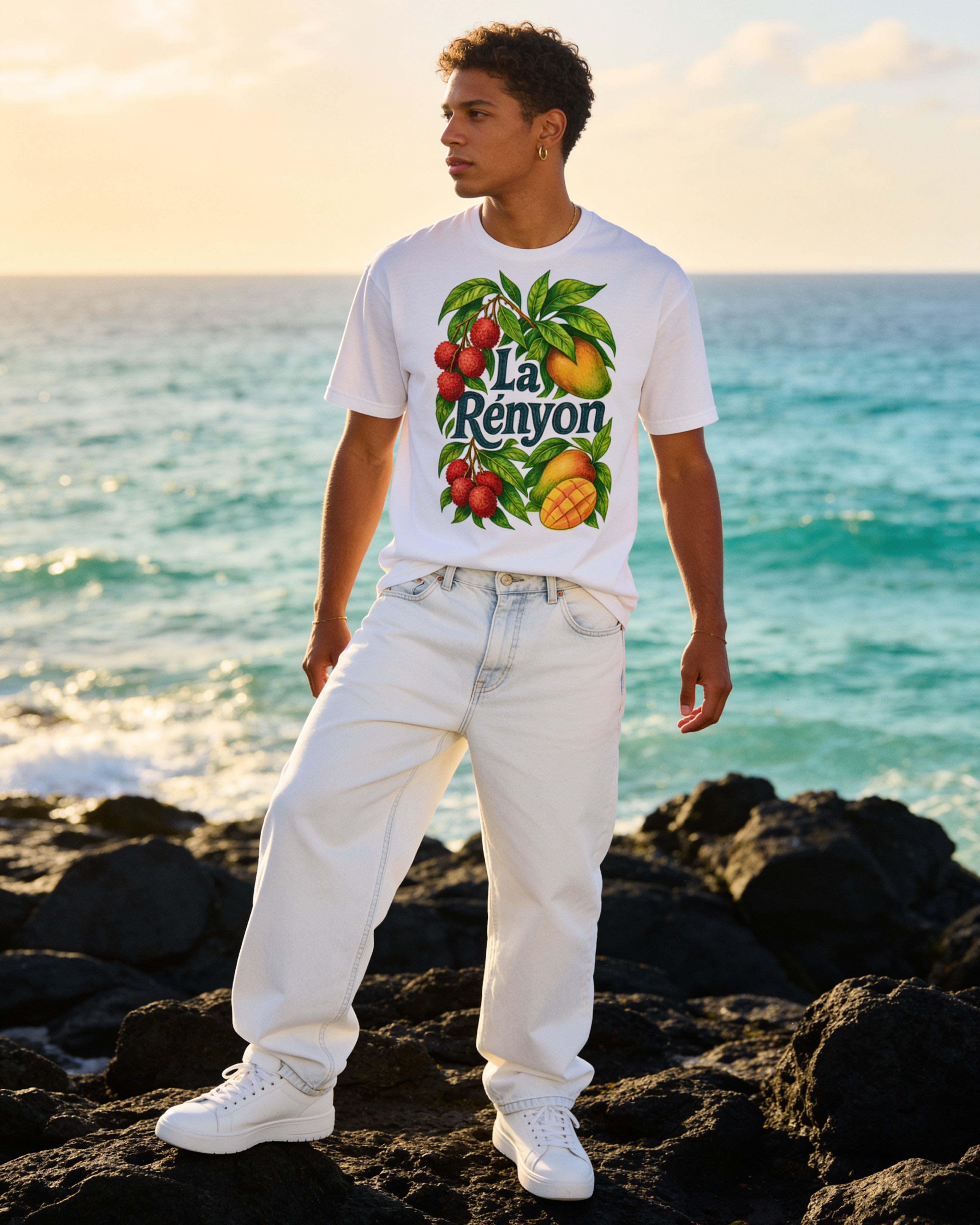 GRAN GUÈL - 100%  La Réunion - T-Shirt unisexe - "LA RÉNYON (2)"