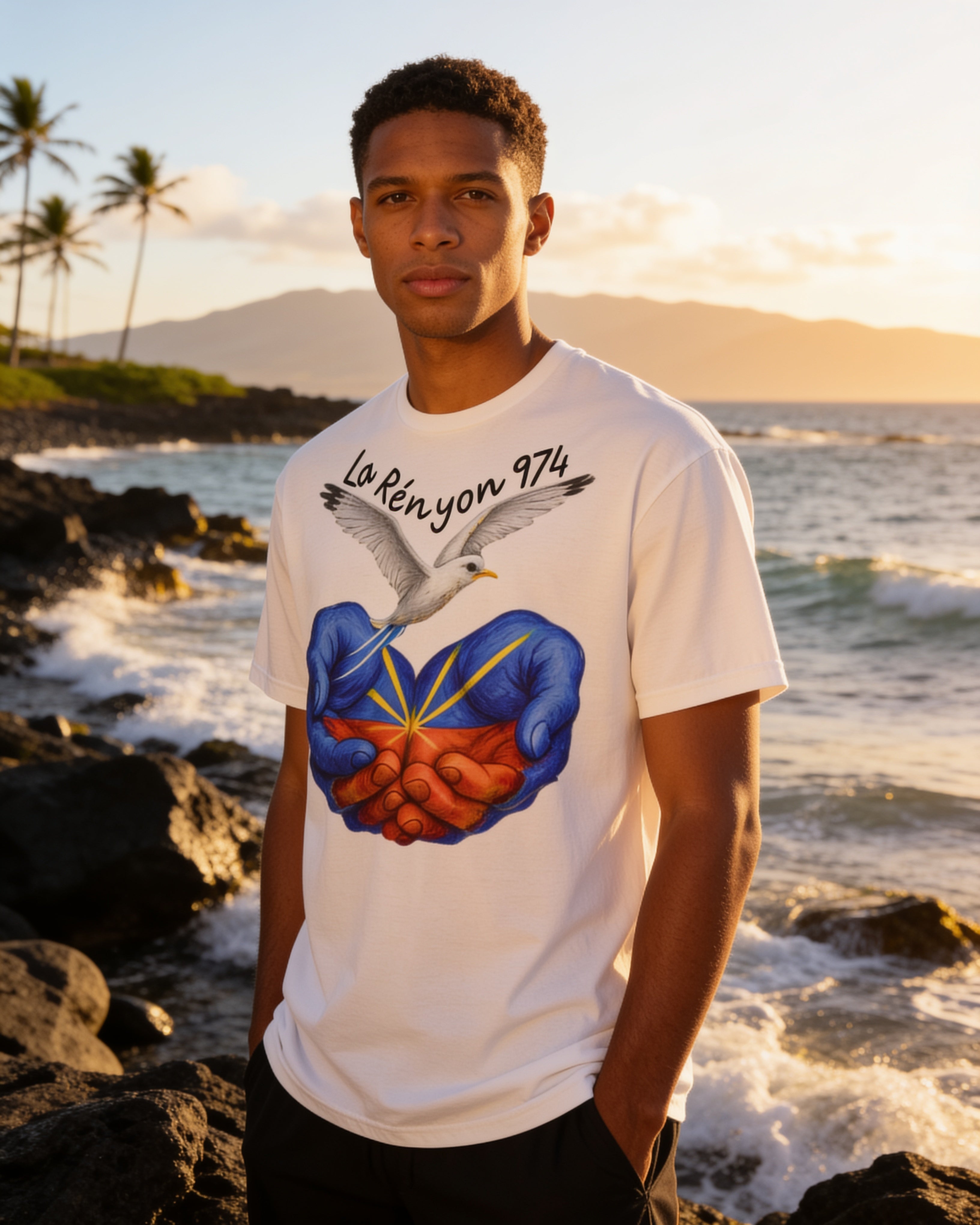 GRAN GUÈL - 100%  La Réunion - T-Shirt unisexe - "LA RÉNYON 974"