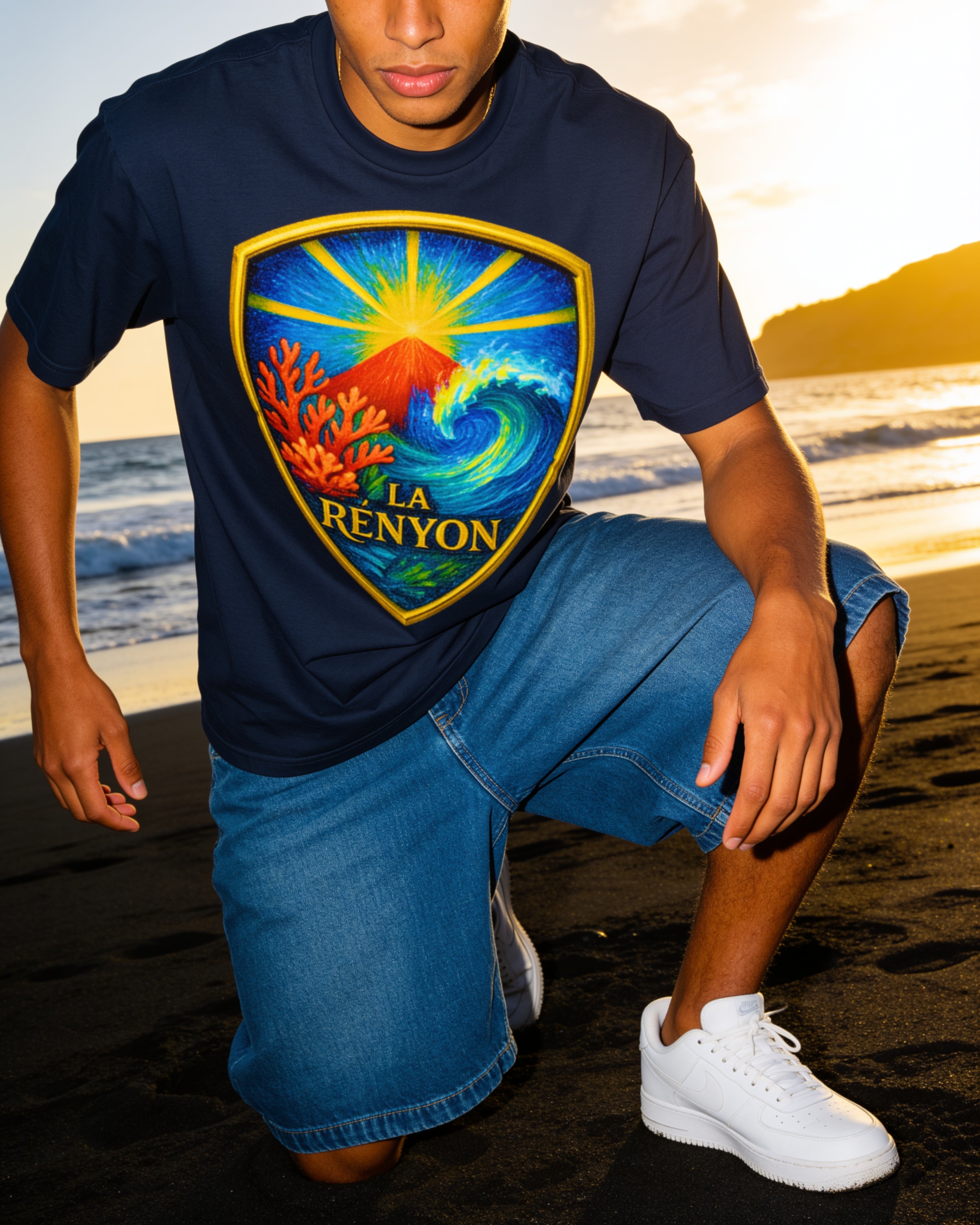 GRAN GUÈL - 100%  La Réunion - T-Shirt unisexe - "LA RÉNYON (4)"
