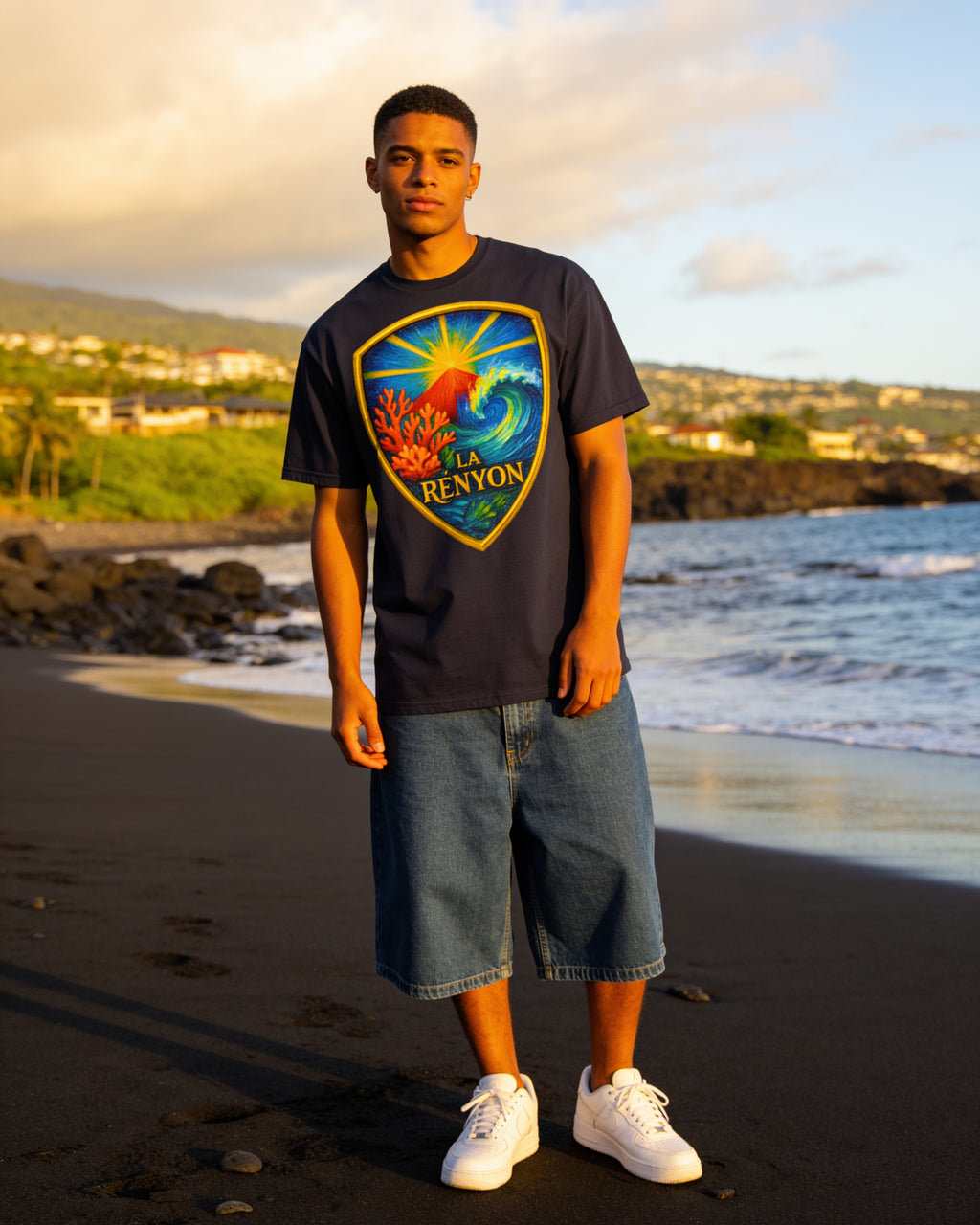 GRAN GUÈL - 100%  La Réunion - T-Shirt unisexe - "LA RÉNYON (4)"