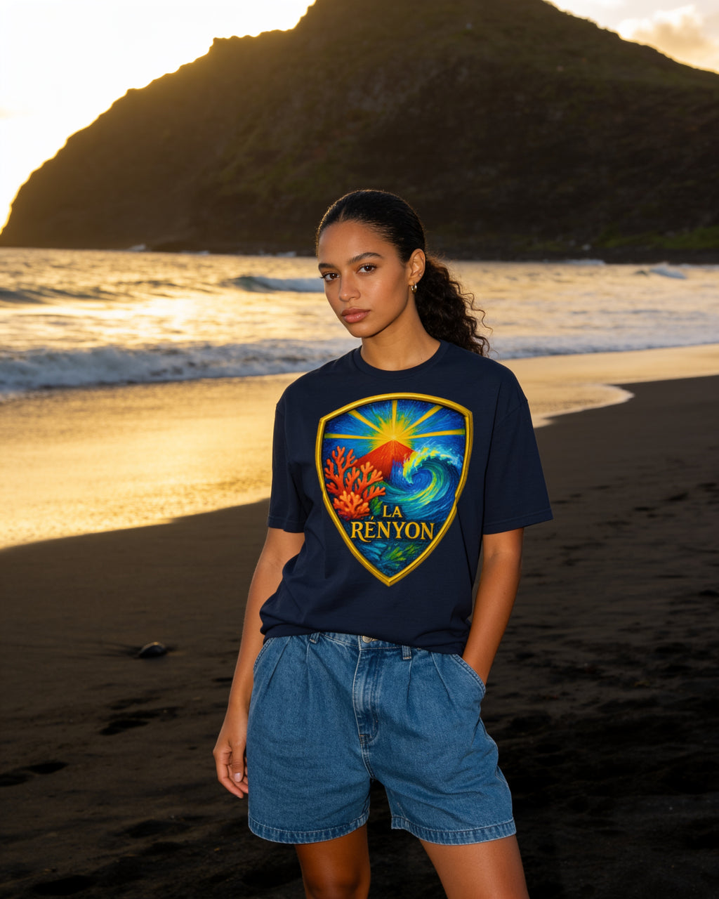GRAN GUÈL - 100%  La Réunion - T-Shirt unisexe - "LA RÉNYON (4)"