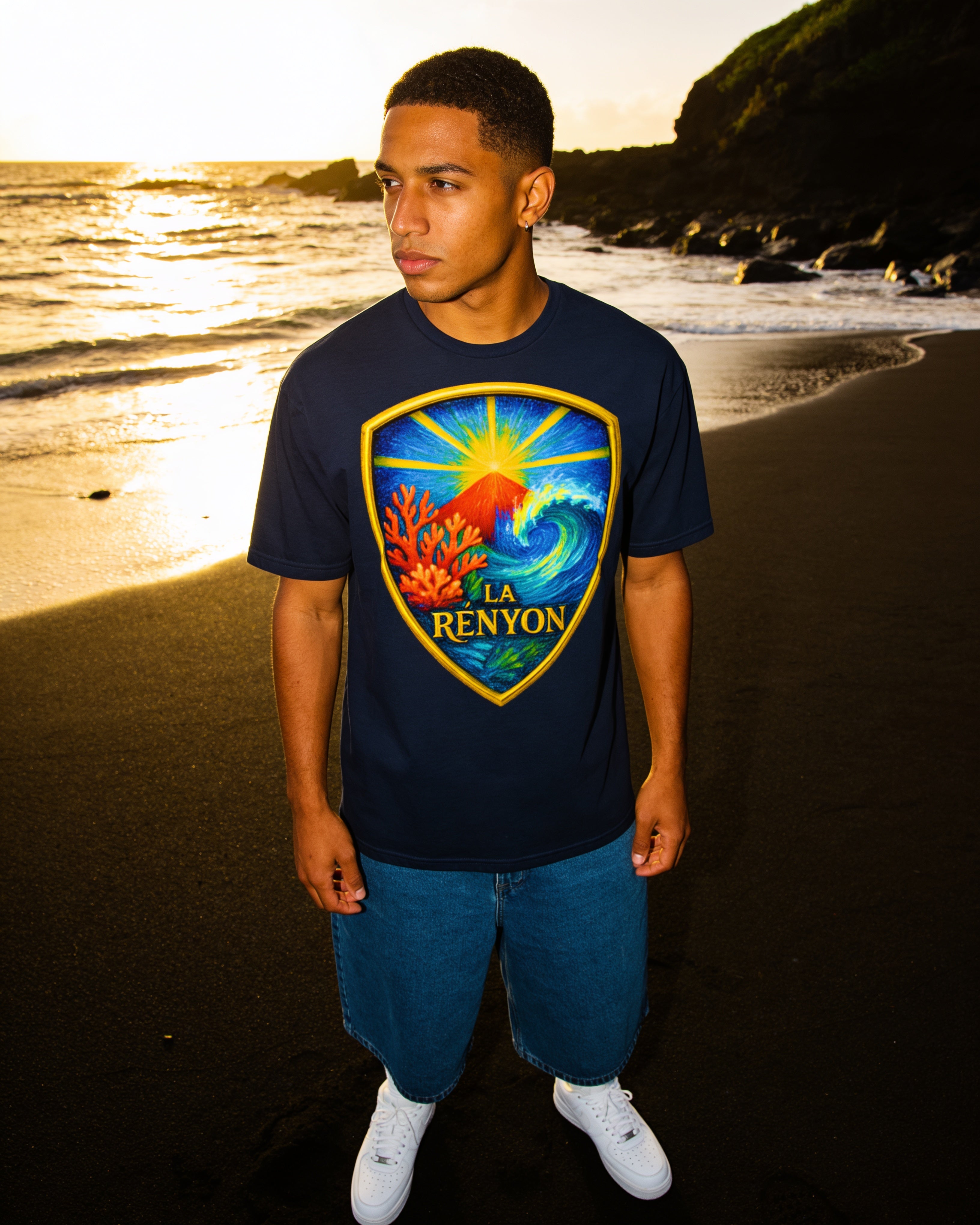 GRAN GUÈL - 100%  La Réunion - T-Shirt unisexe - "LA RÉNYON (4)"
