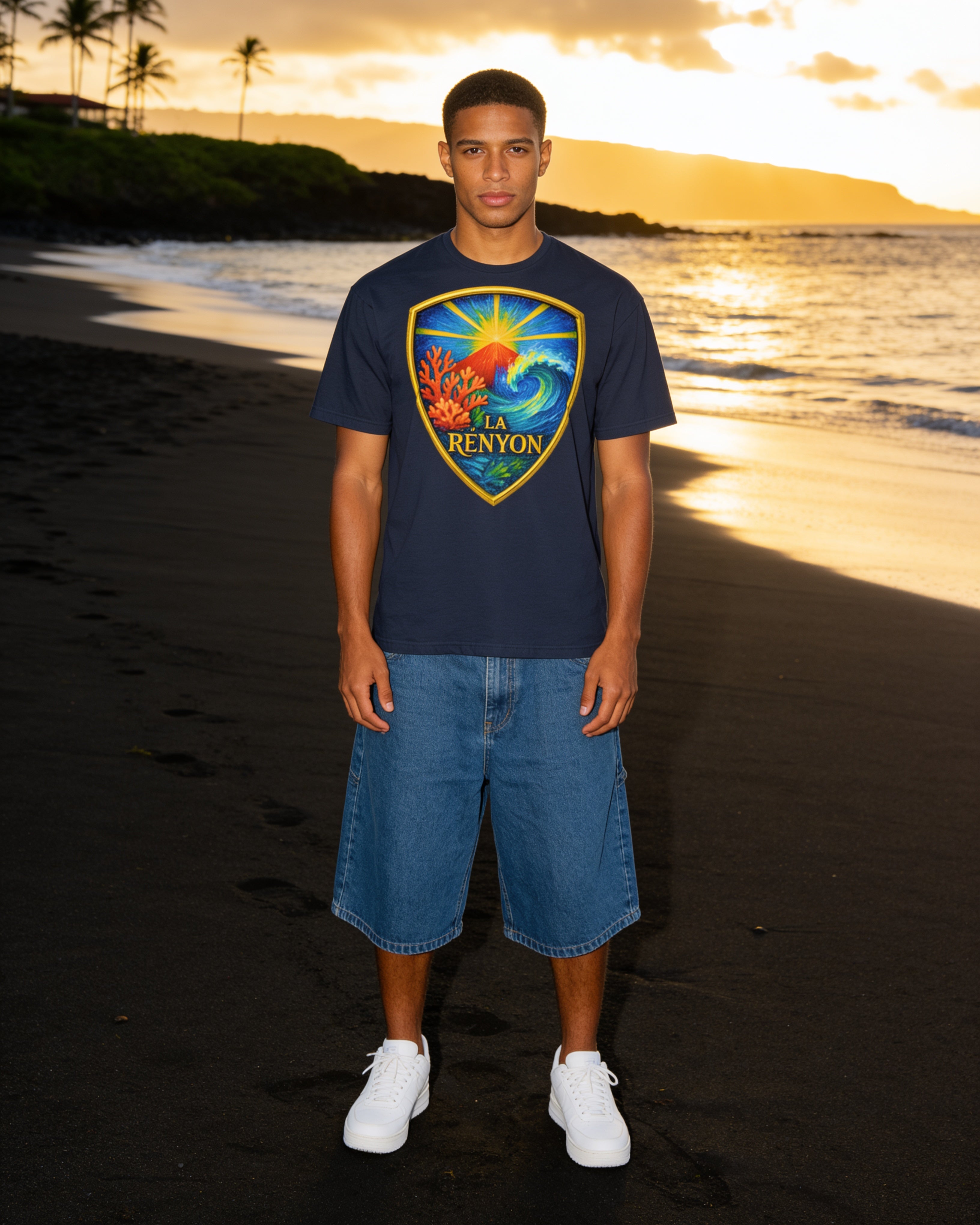GRAN GUÈL - 100%  La Réunion - T-Shirt unisexe - "LA RÉNYON (4)"