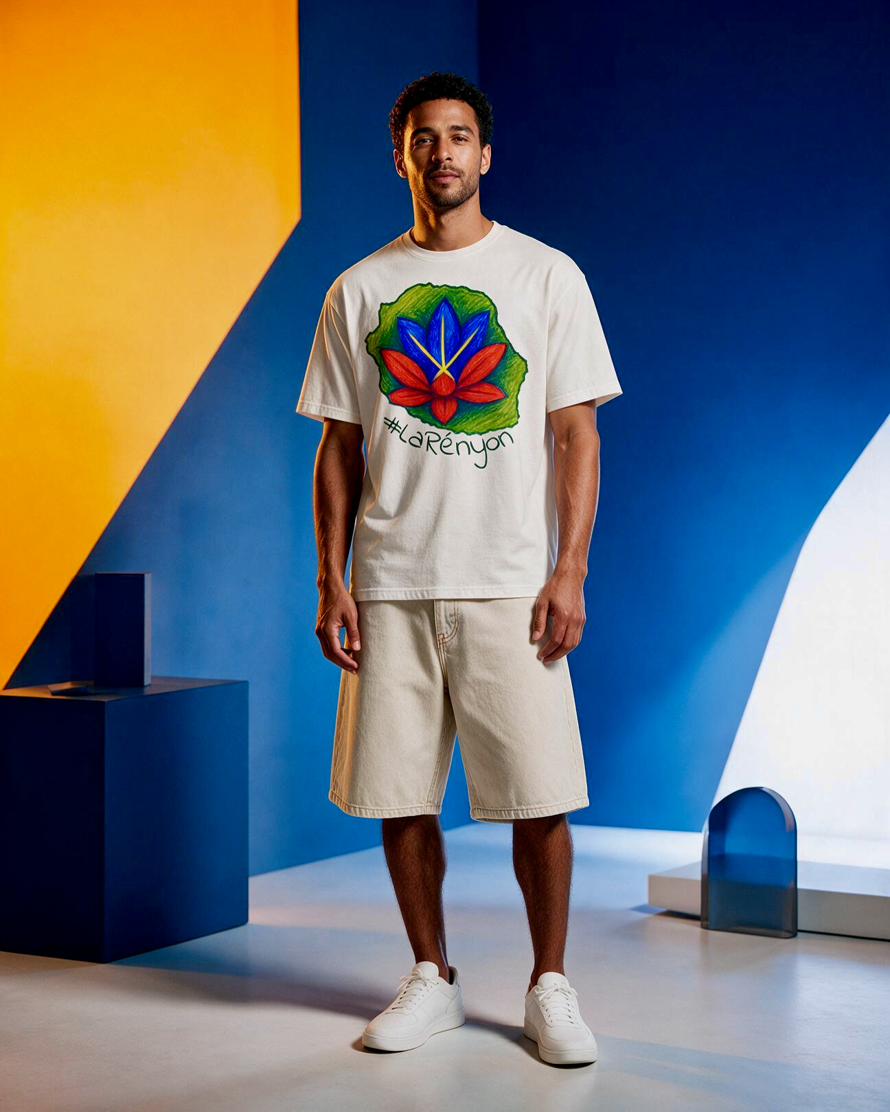 GRAN GUÈL - 100%  La Réunion - T-Shirt unisexe - "LA RÉNYON (7)"