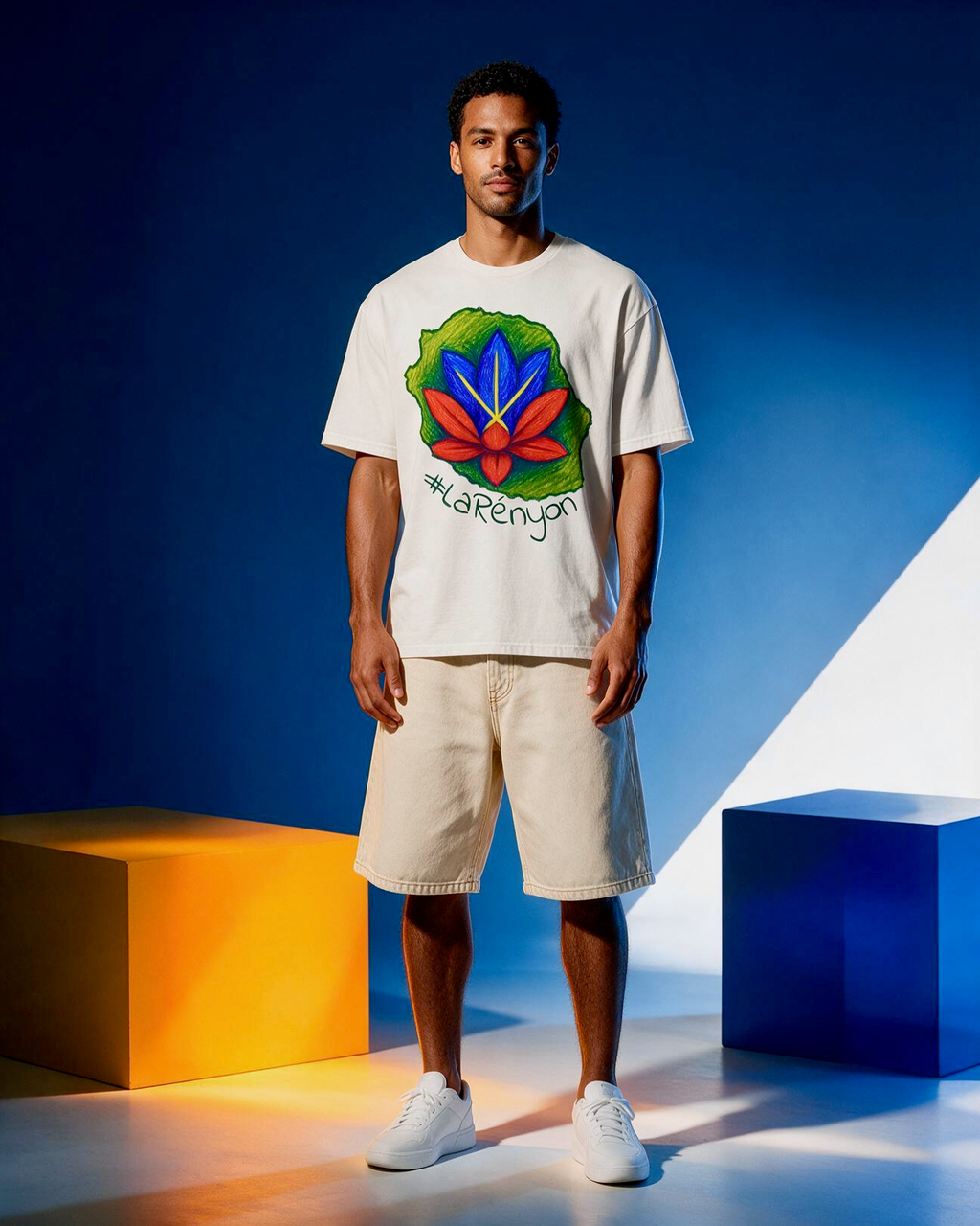 GRAN GUÈL - 100%  La Réunion - T-Shirt unisexe - "LA RÉNYON (7)"