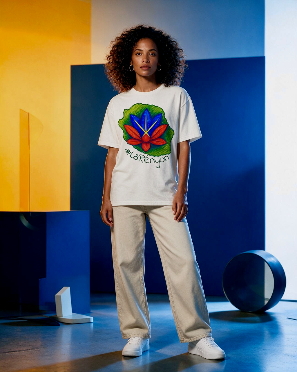 GRAN GUÈL - 100%  La Réunion - T-Shirt unisexe - "LA RÉNYON (7)"