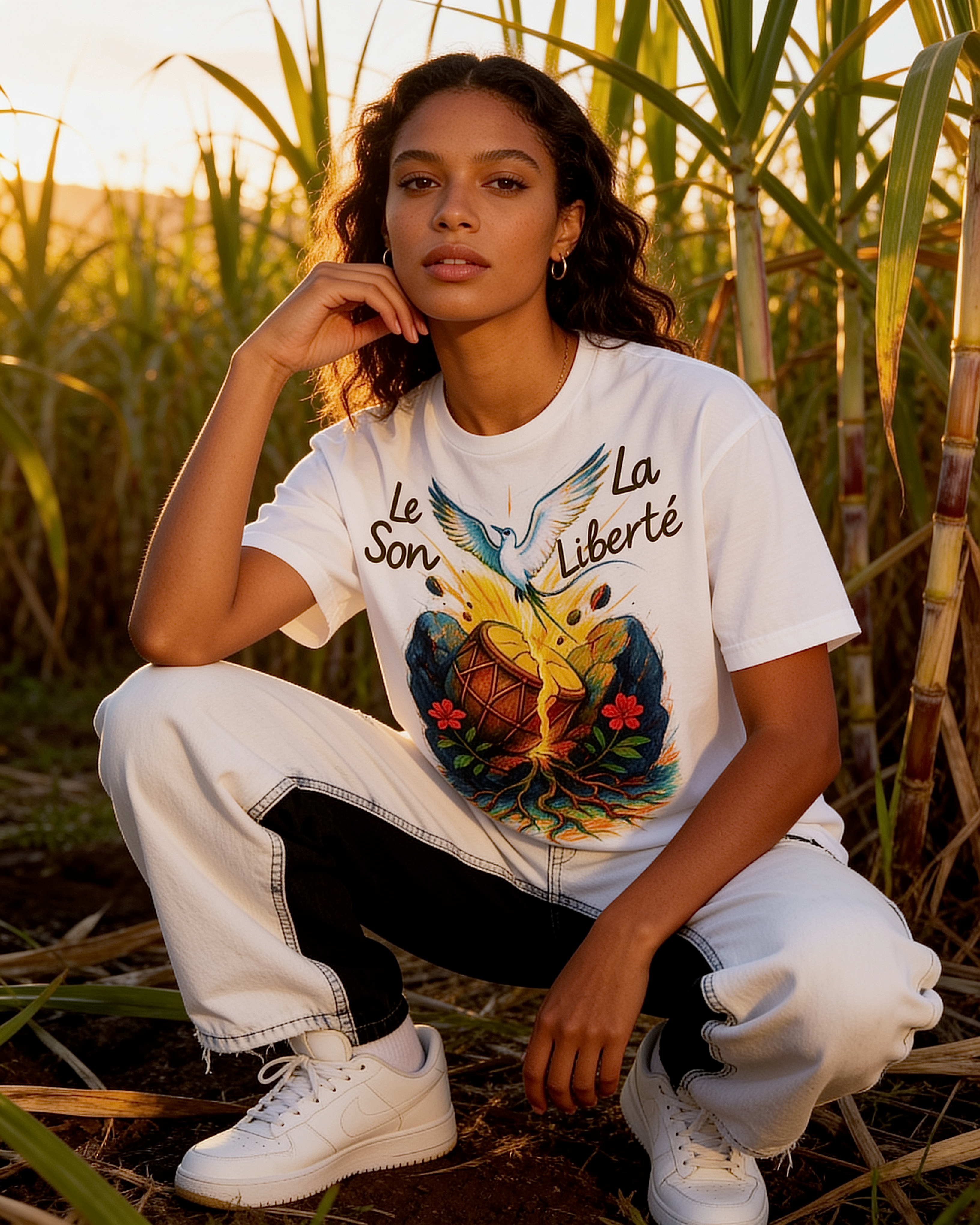 GRAN GUÈL - 100%  La Réunion - T-Shirt unisexe - "LE SON LA LIBERTÉ"