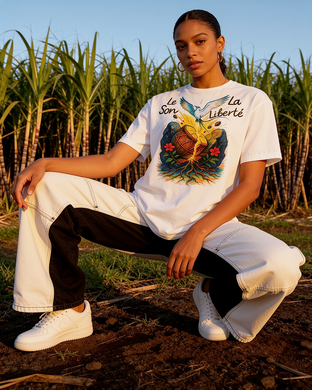 GRAN GUÈL - 100%  La Réunion - T-Shirt unisexe - "LE SON LA LIBERTÉ"