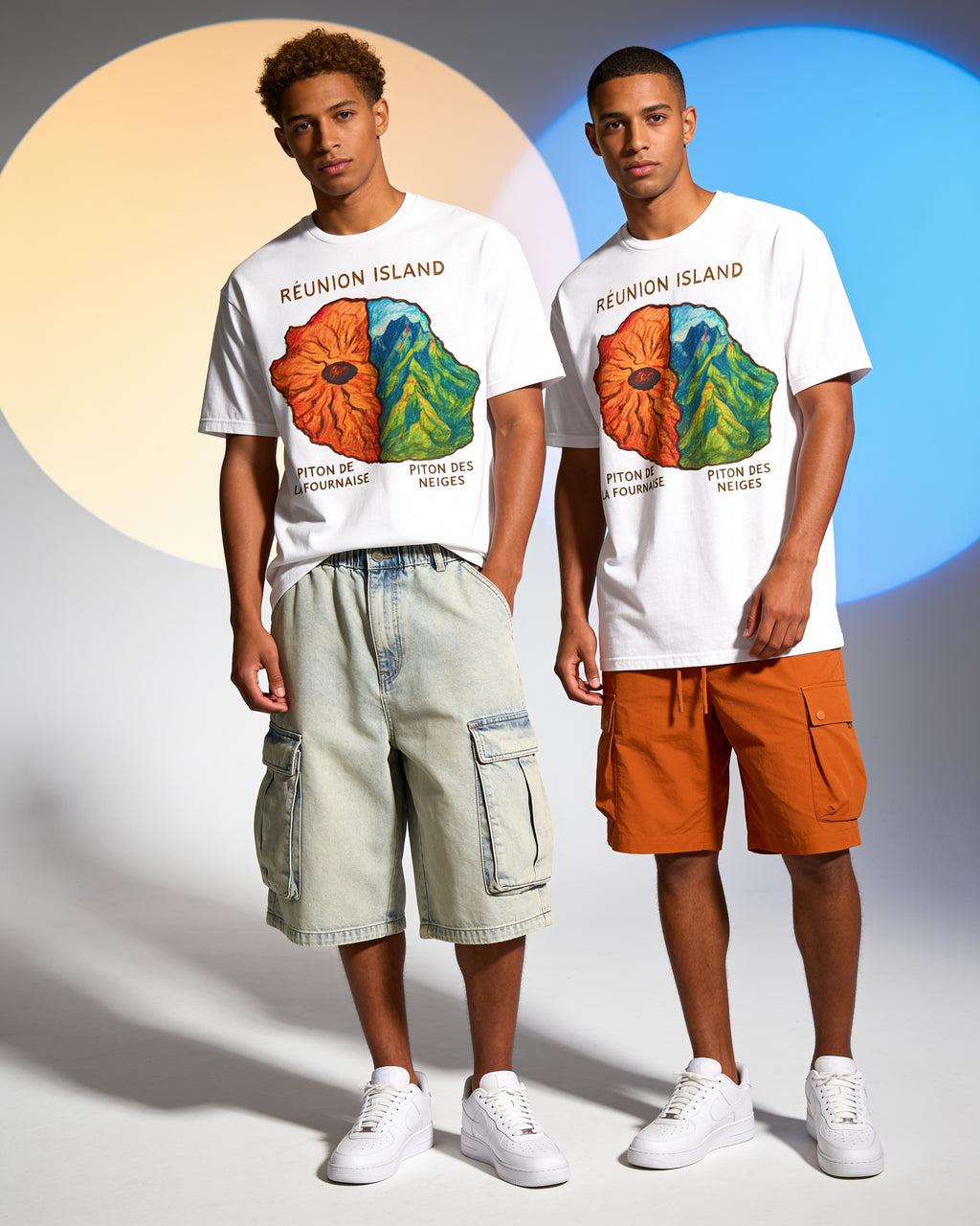 GRAN GUÈL - 100%  La Réunion - T-Shirt unisexe - "LES VOLCANS"