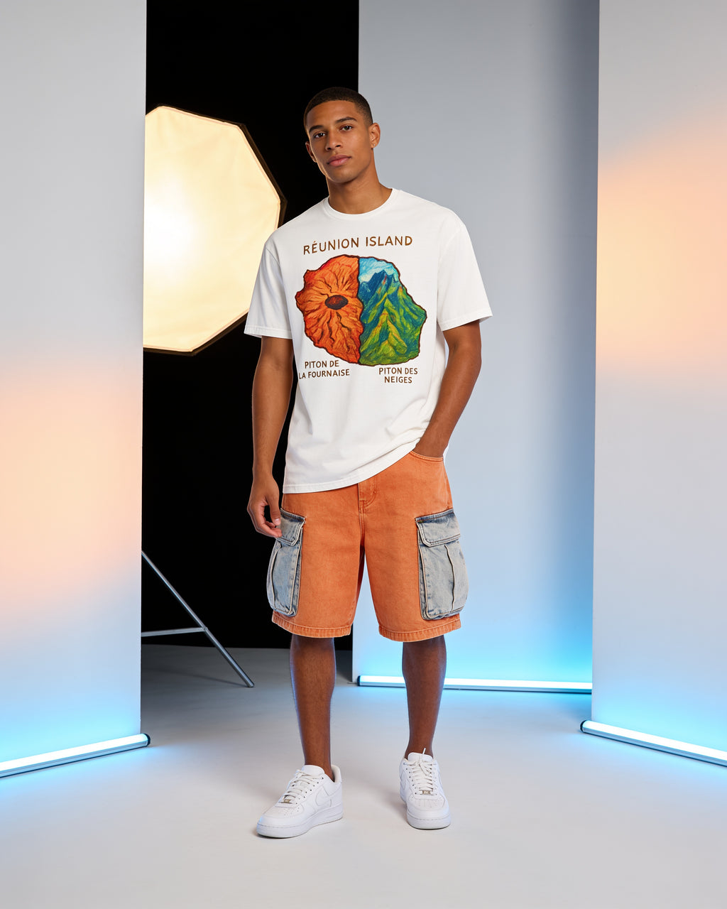 GRAN GUÈL - 100%  La Réunion - T-Shirt unisexe - "LES VOLCANS"