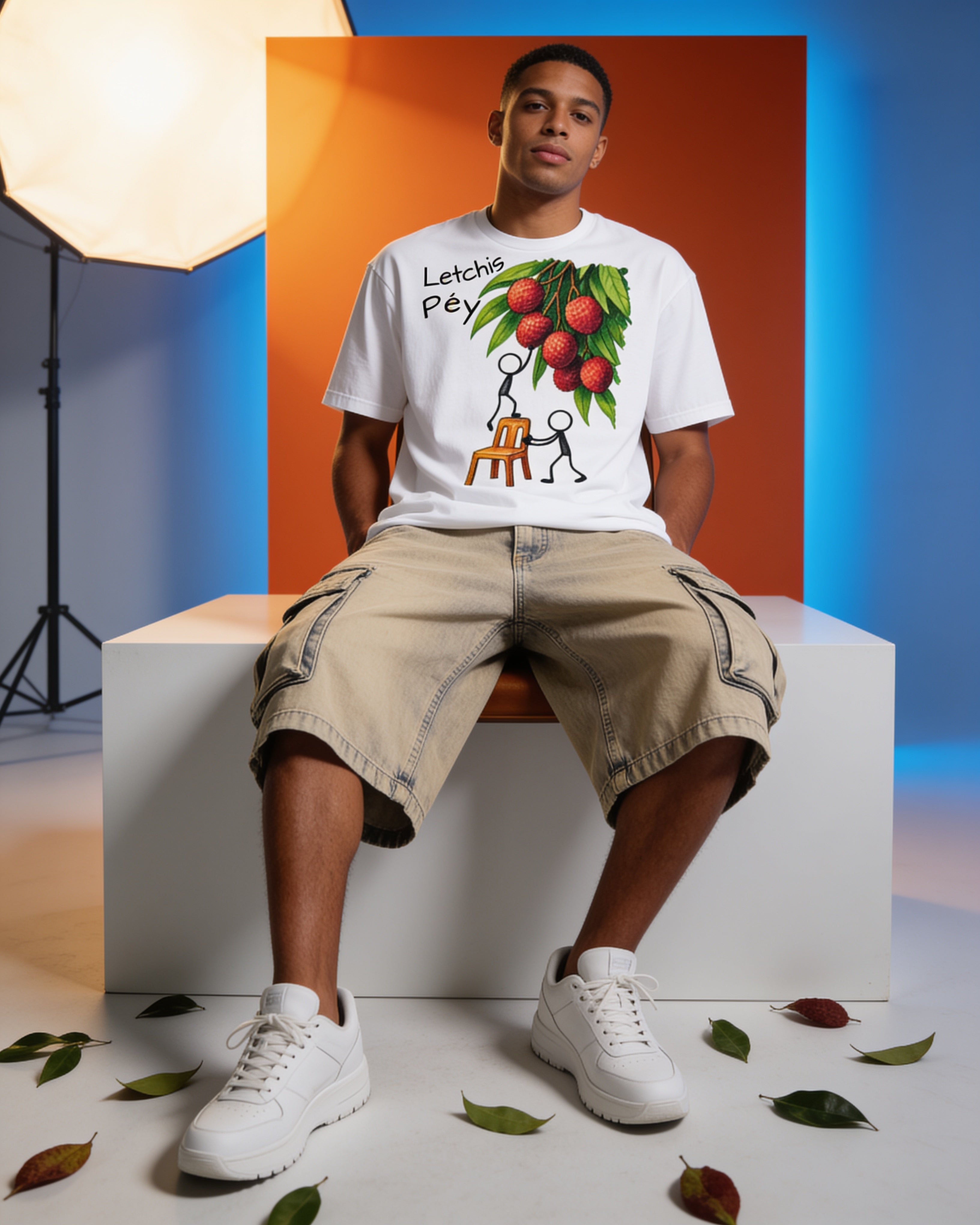 GRAN GUÈL - 100%  La Réunion - T-Shirt unisexe - "LETCHIS PÉY"