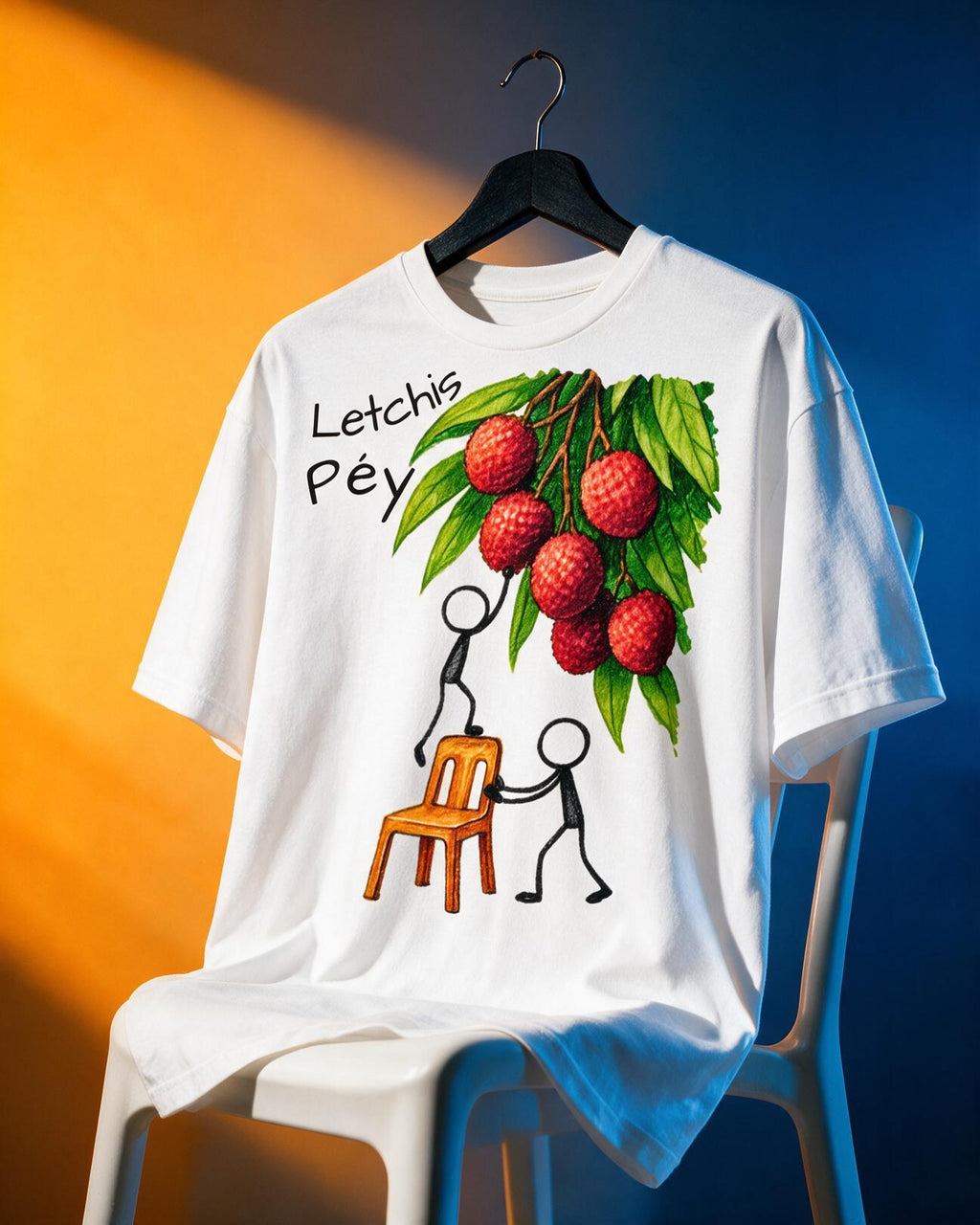GRAN GUÈL - 100%  La Réunion - T-Shirt unisexe - "LETCHIS PÉY"