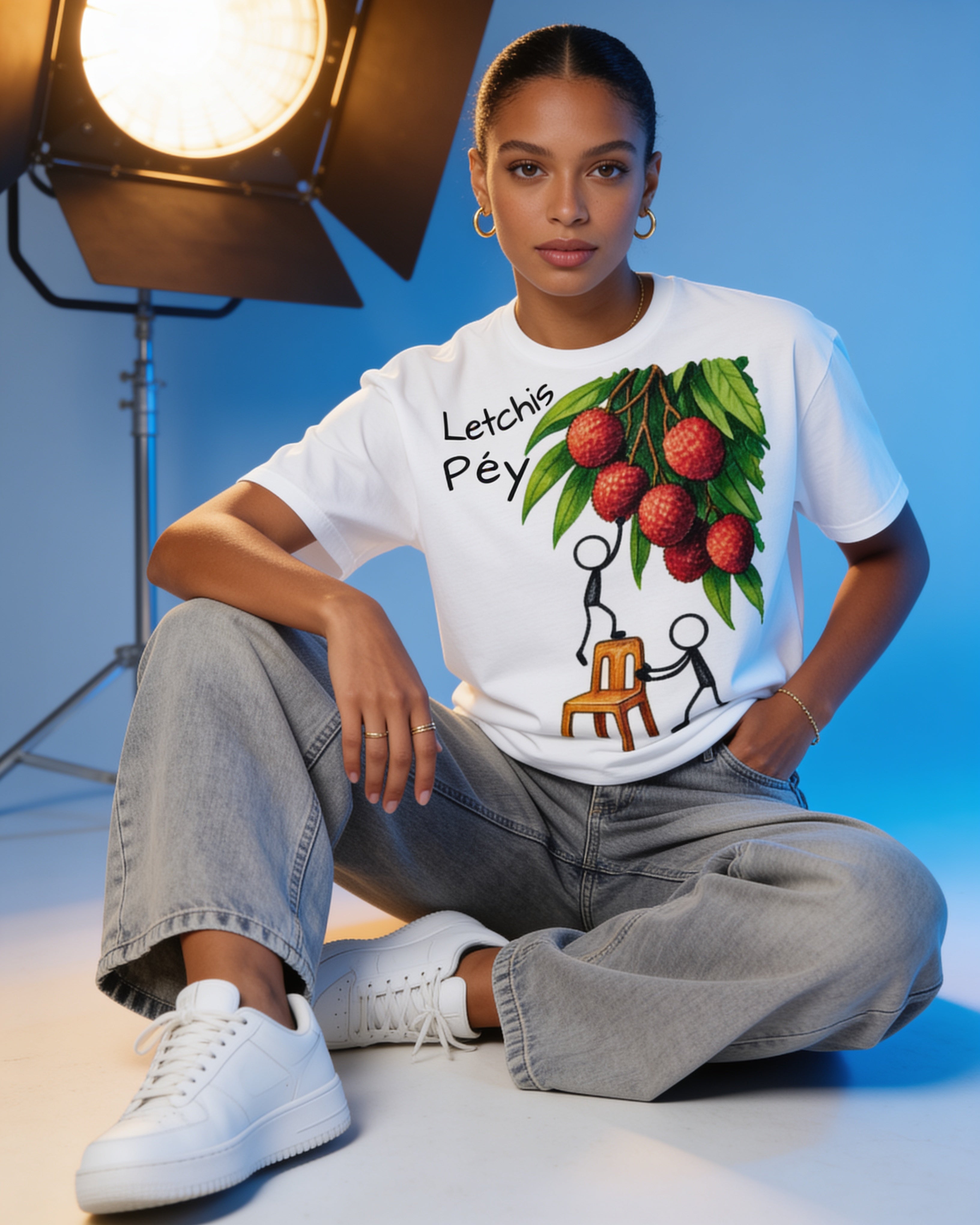 GRAN GUÈL - 100%  La Réunion - T-Shirt unisexe - "LETCHIS PÉY"