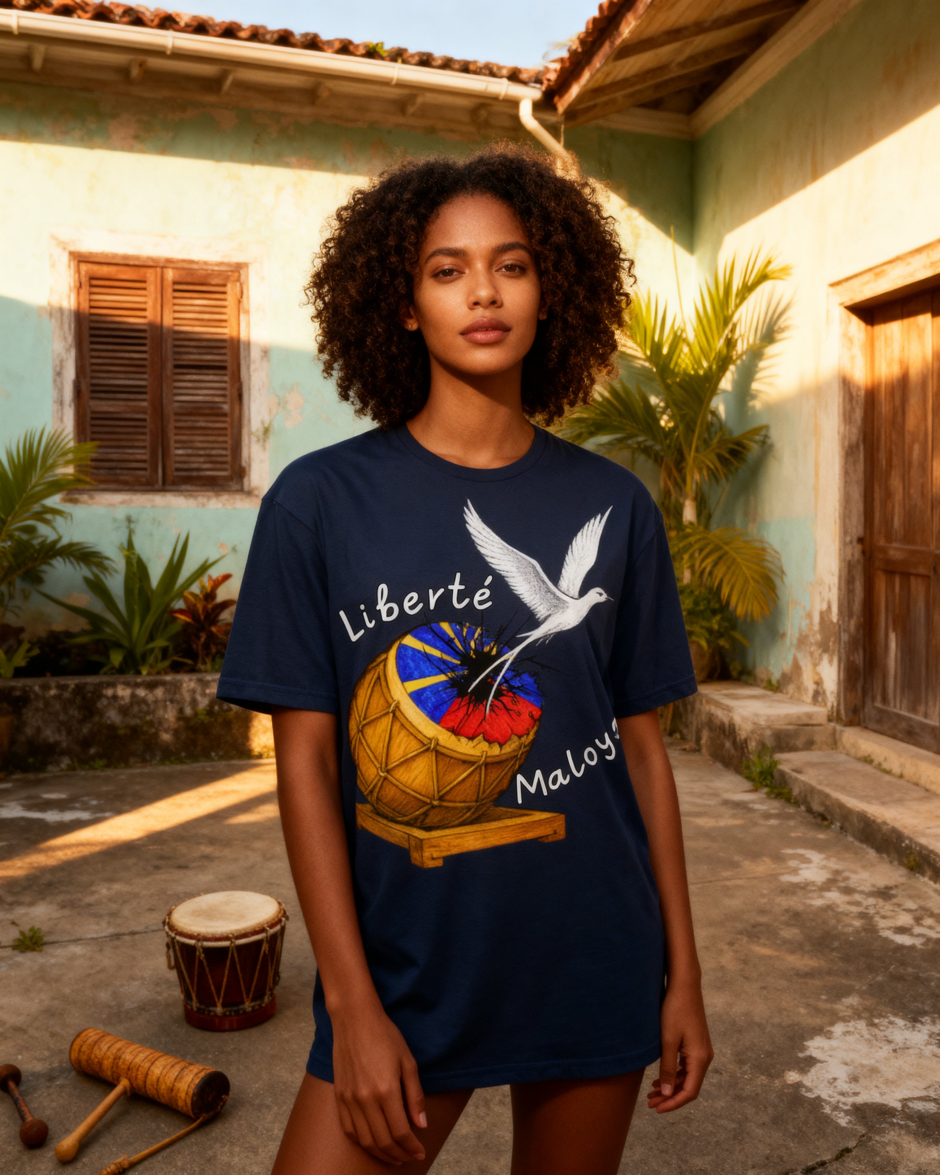 GRAN GUÈL - 100%  La Réunion - T-Shirt unisexe - "LIBERTÉ MALOYA"