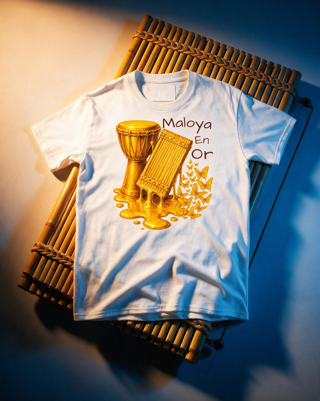 GRAN GUÈL - 100%  La Réunion - T-Shirt unisexe - "MAOYA EN OR (3)"