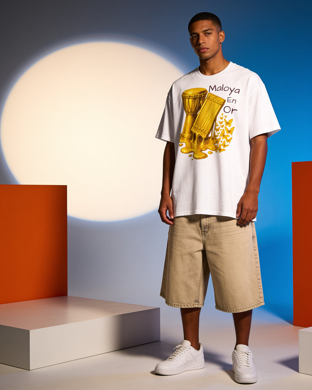 GRAN GUÈL - 100%  La Réunion - T-Shirt unisexe - "MAOYA EN OR (3)"