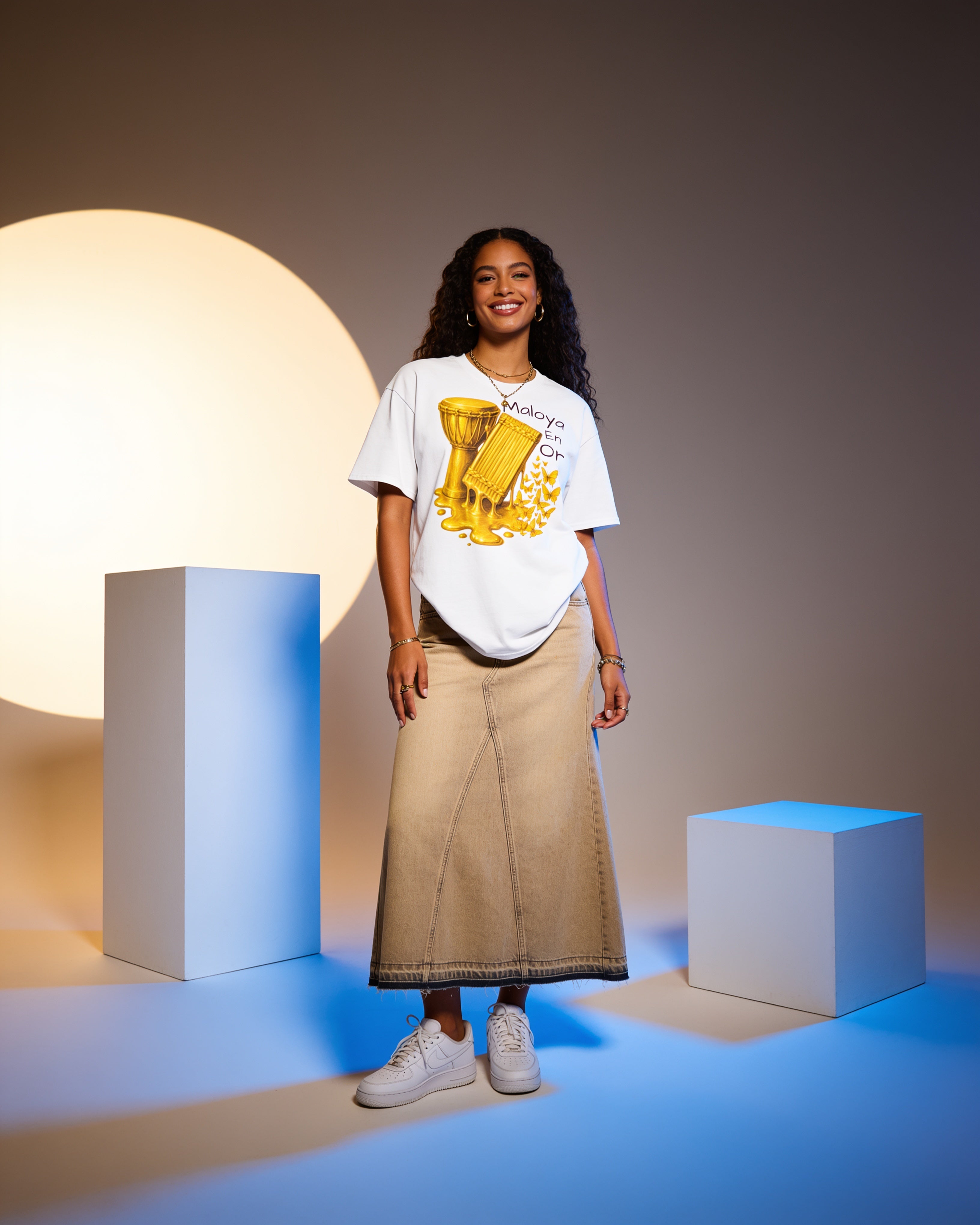 GRAN GUÈL - 100%  La Réunion - T-Shirt unisexe - "MAOYA EN OR (3)"