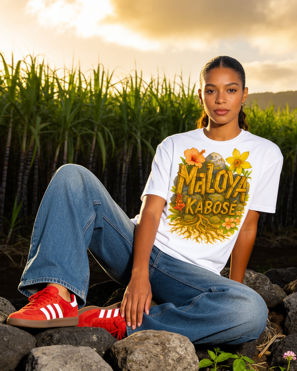 GRAN GUÈL - 100%  La Réunion - T-Shirt unisexe - "MALOYA KABOSÉ"
