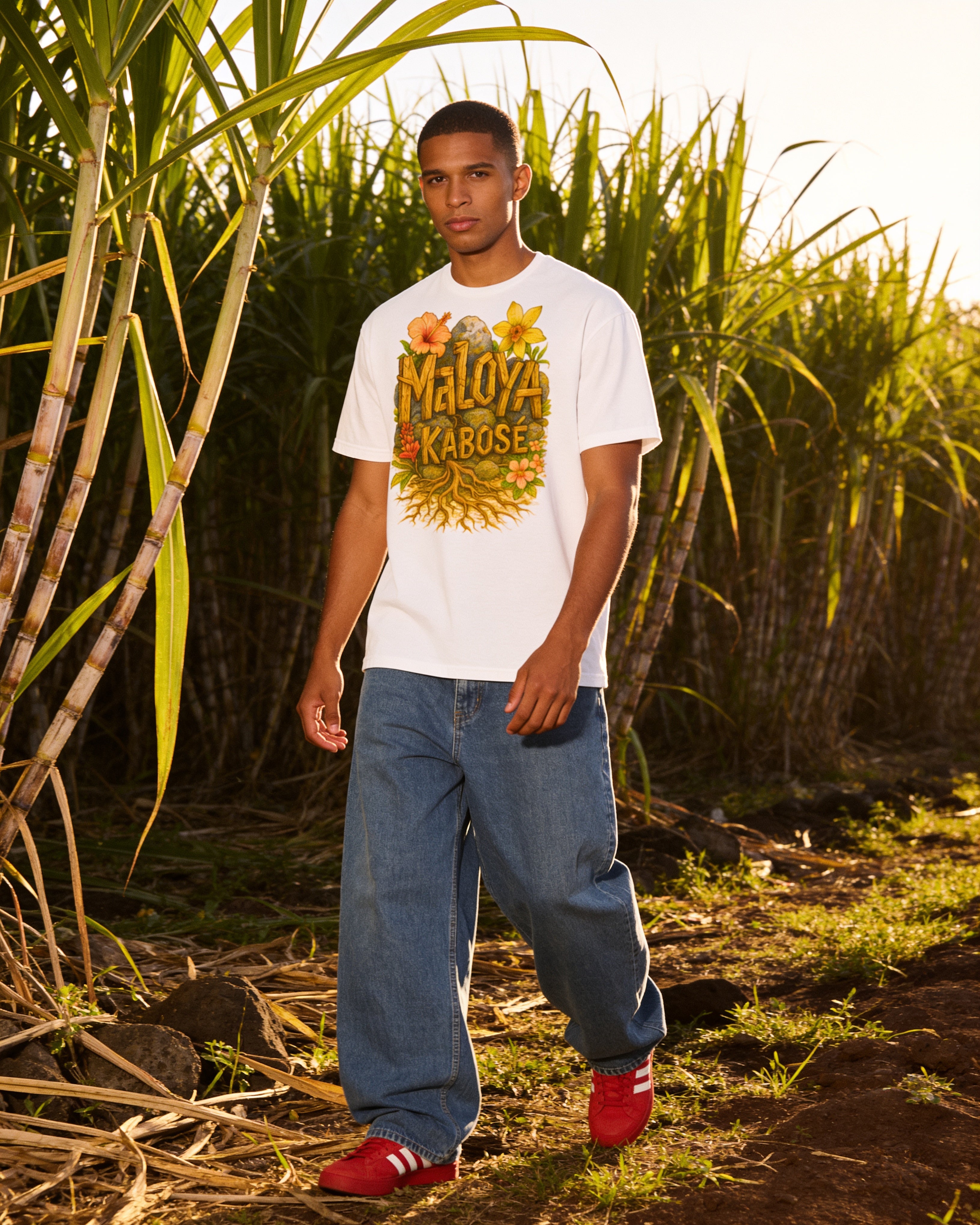 GRAN GUÈL - 100%  La Réunion - T-Shirt unisexe - "MALOYA KABOSÉ"