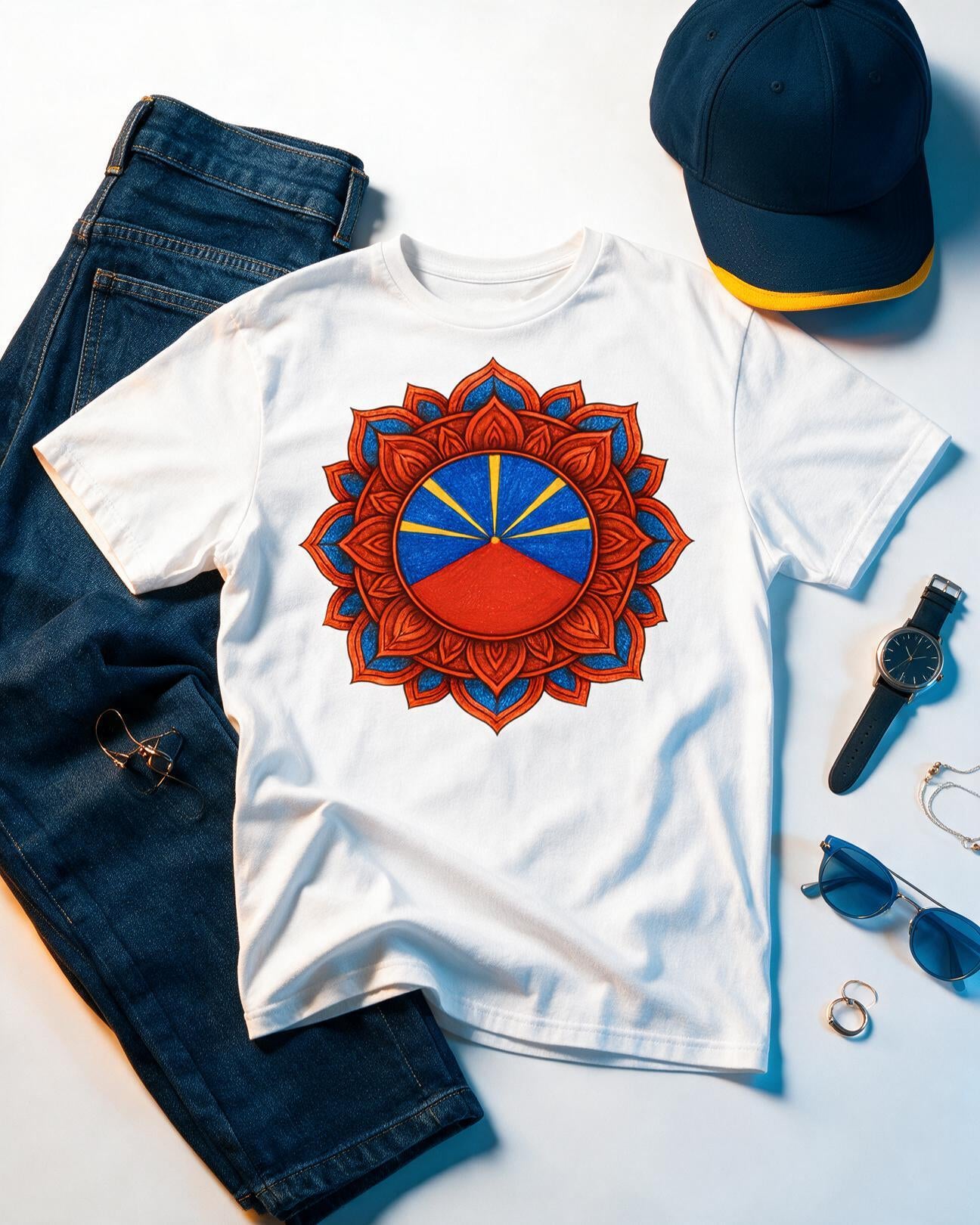 GRAN GUÈL - 100%  La Réunion - T-Shirt unisexe - "MANDALA"