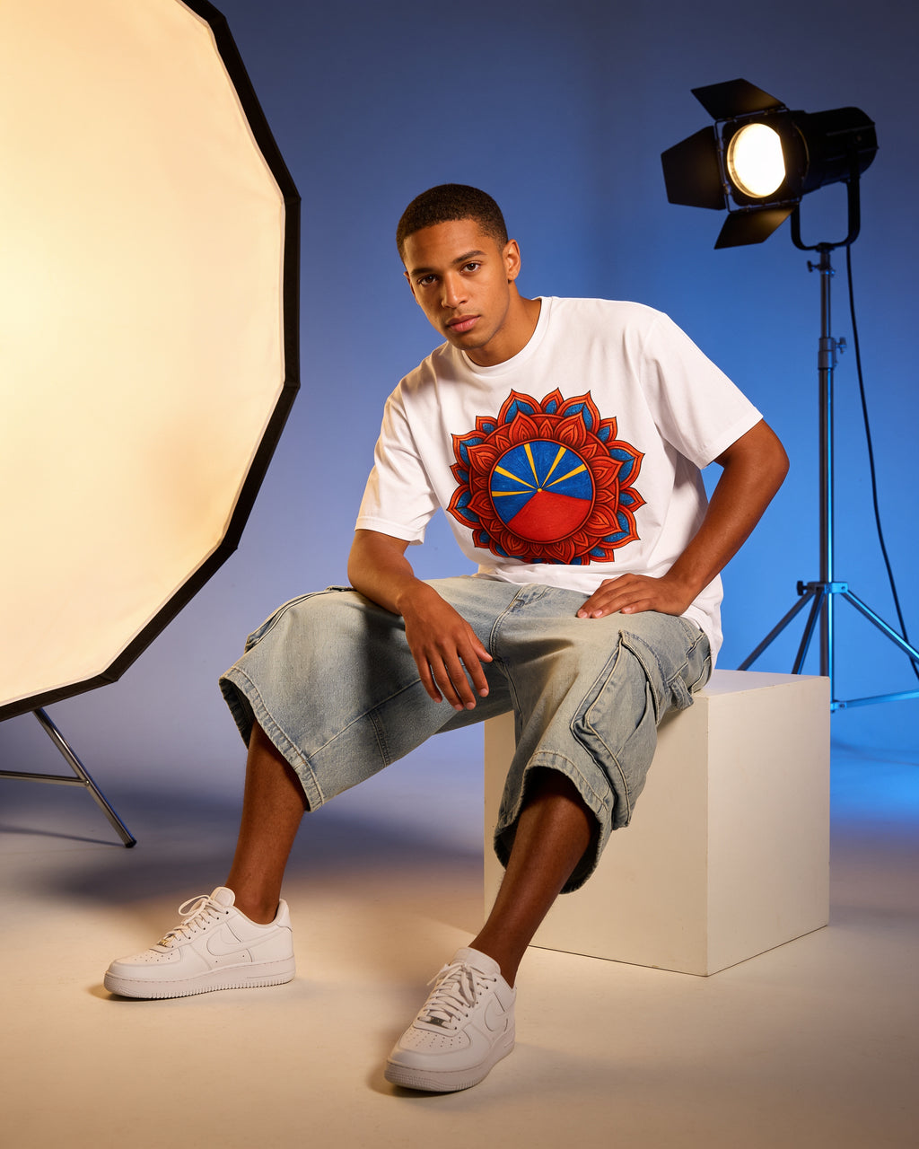 GRAN GUÈL - 100%  La Réunion - T-Shirt unisexe - "MANDALA"
