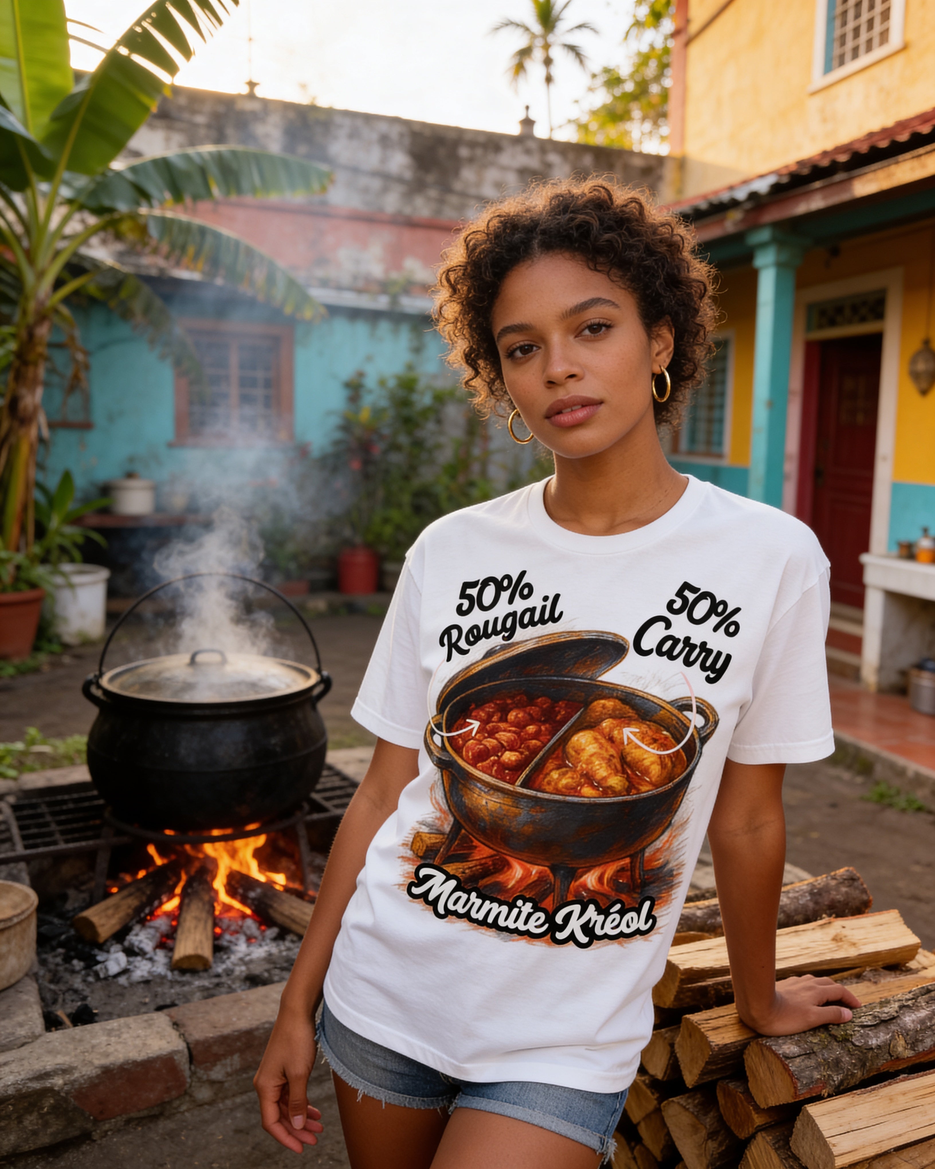 GRAN GUÈL - 100%  La Réunion - T-Shirt unisexe - "MARMITE KRÉOL"