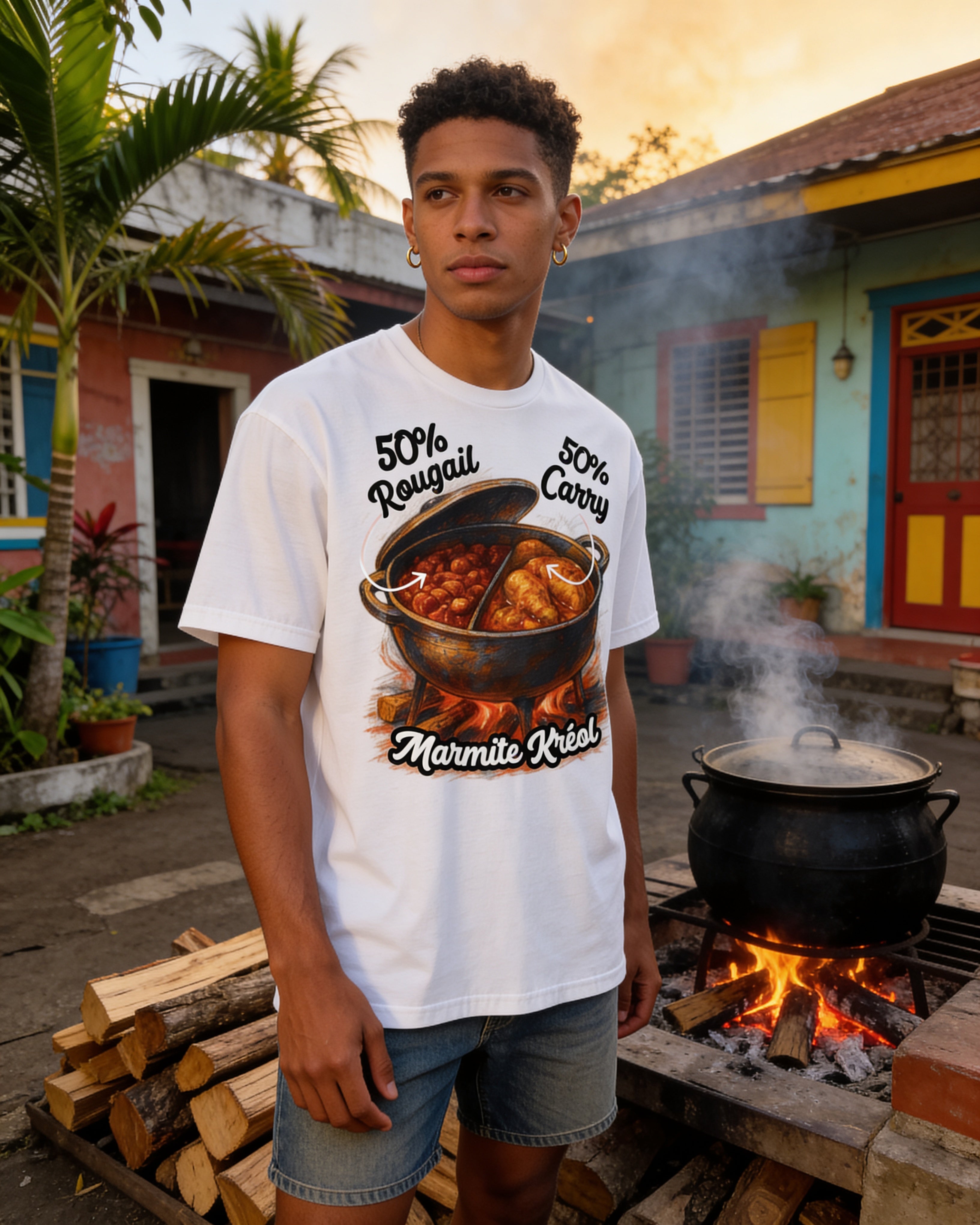 GRAN GUÈL - 100%  La Réunion - T-Shirt unisexe - "MARMITE KRÉOL"