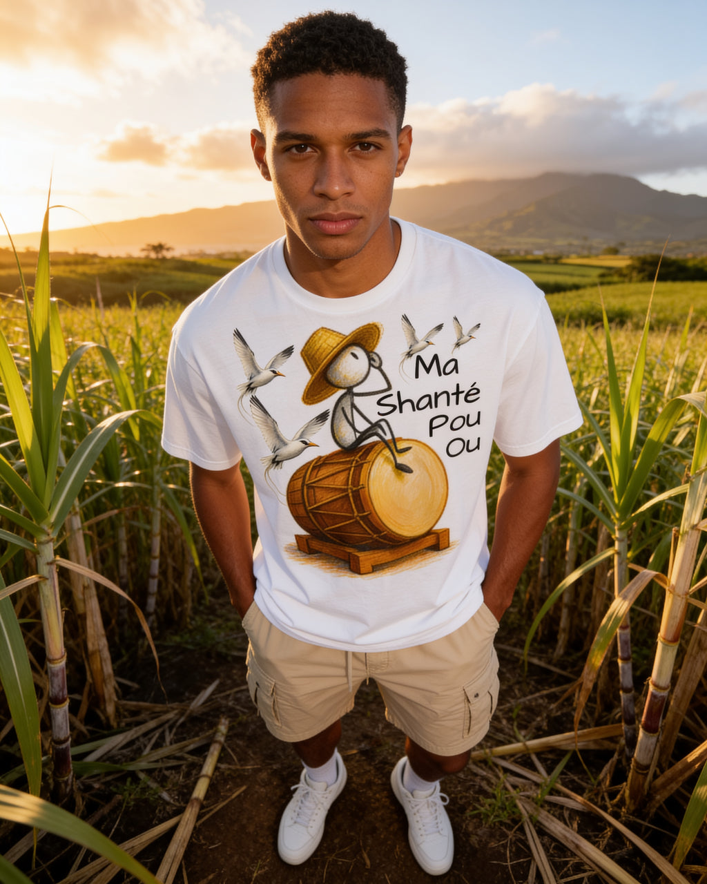 GRAN GUÈL - 100%  La Réunion - T-Shirt unisexe - "MA SHANTE POU OU"