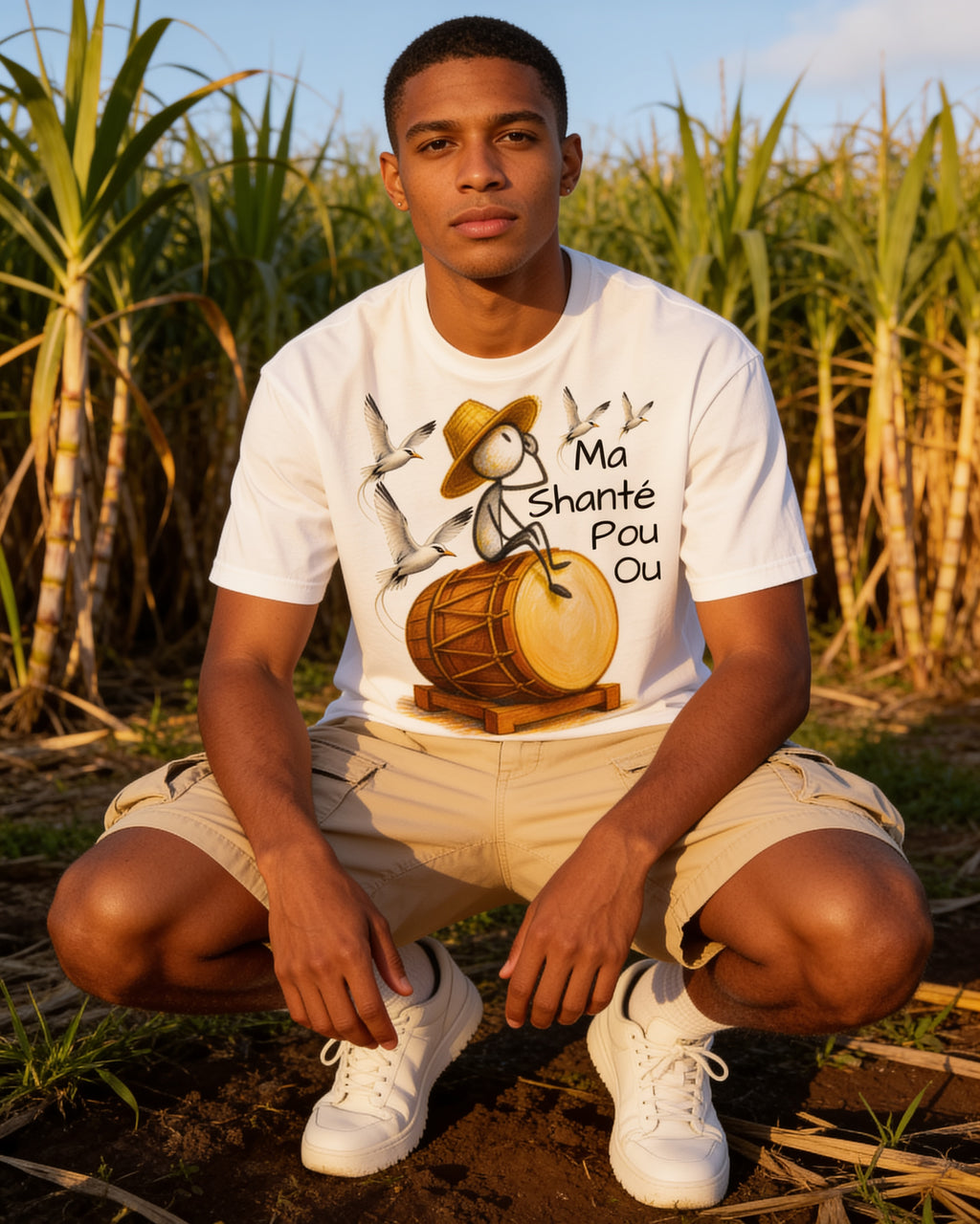GRAN GUÈL - 100%  La Réunion - T-Shirt unisexe - "MA SHANTE POU OU"