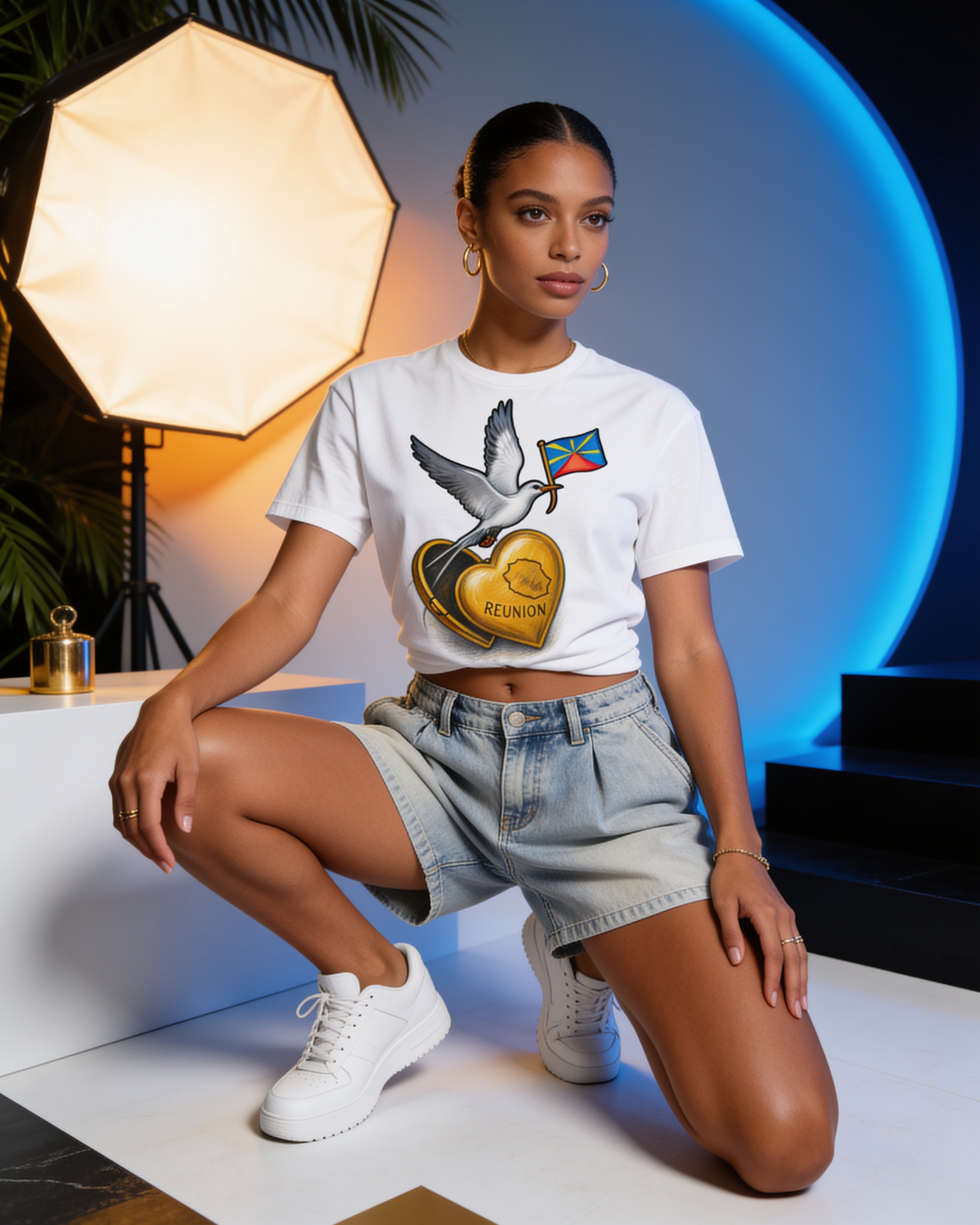GRAN GUÈL - 100%  La Réunion - T-Shirt unisexe - "MÉDAILLON"