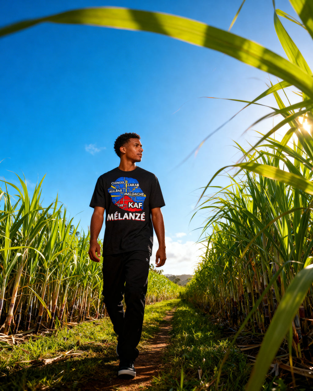 GRAN GUÈL - 100%  La Réunion - T-Shirt unisexe - "MÉLANZÉ (3)"