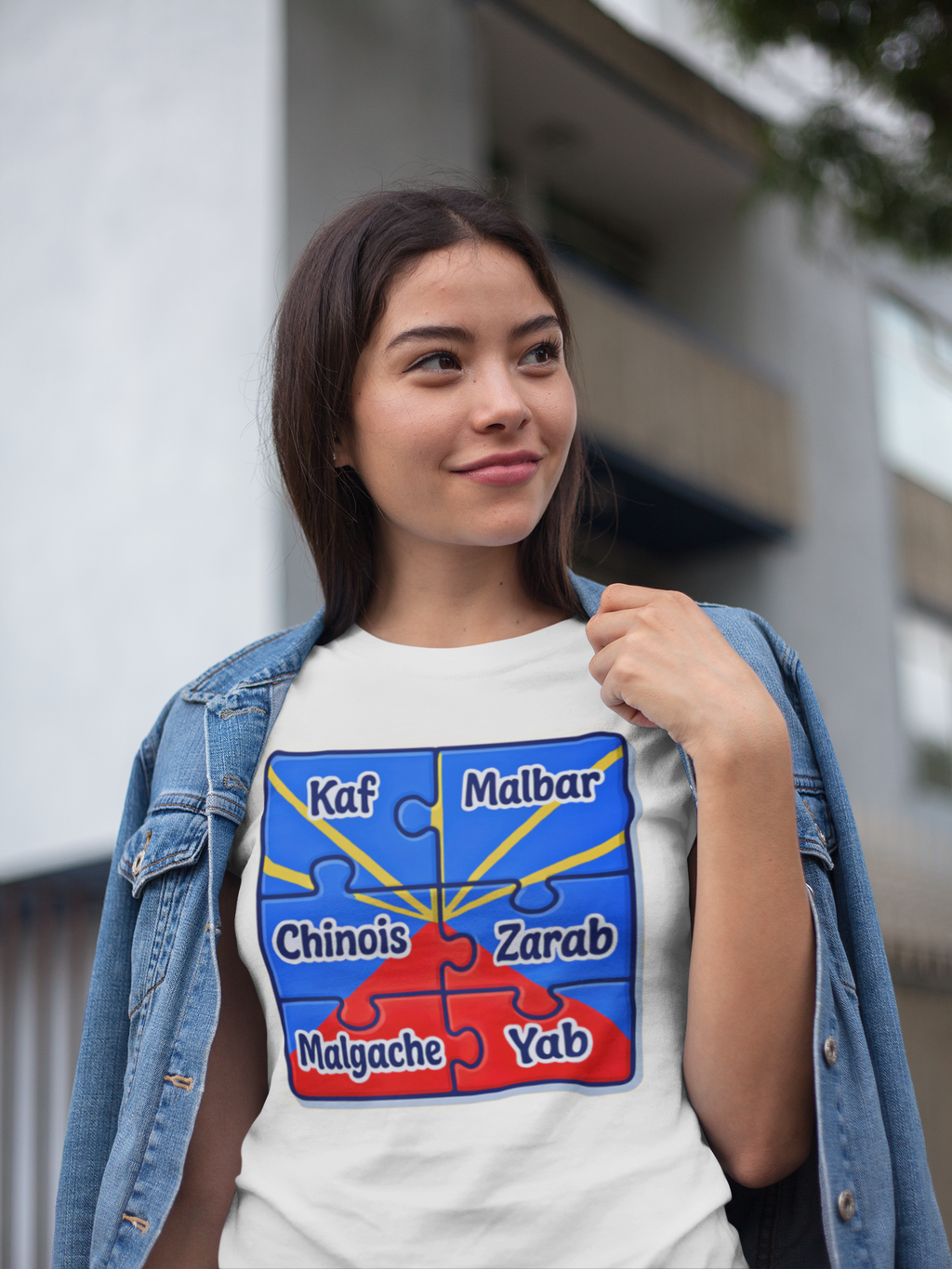 GRAN GUÈL - 100% LA RÉUNION - T-Shirt Unisexe - Imprimé "MÉLANZÉ"