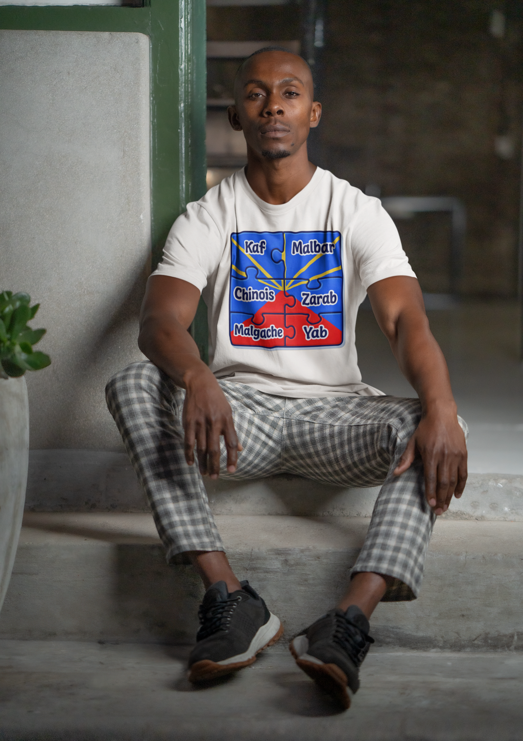 GRAN GUÈL - 100% LA RÉUNION - T-Shirt Unisexe - Imprimé "MÉLANZÉ"