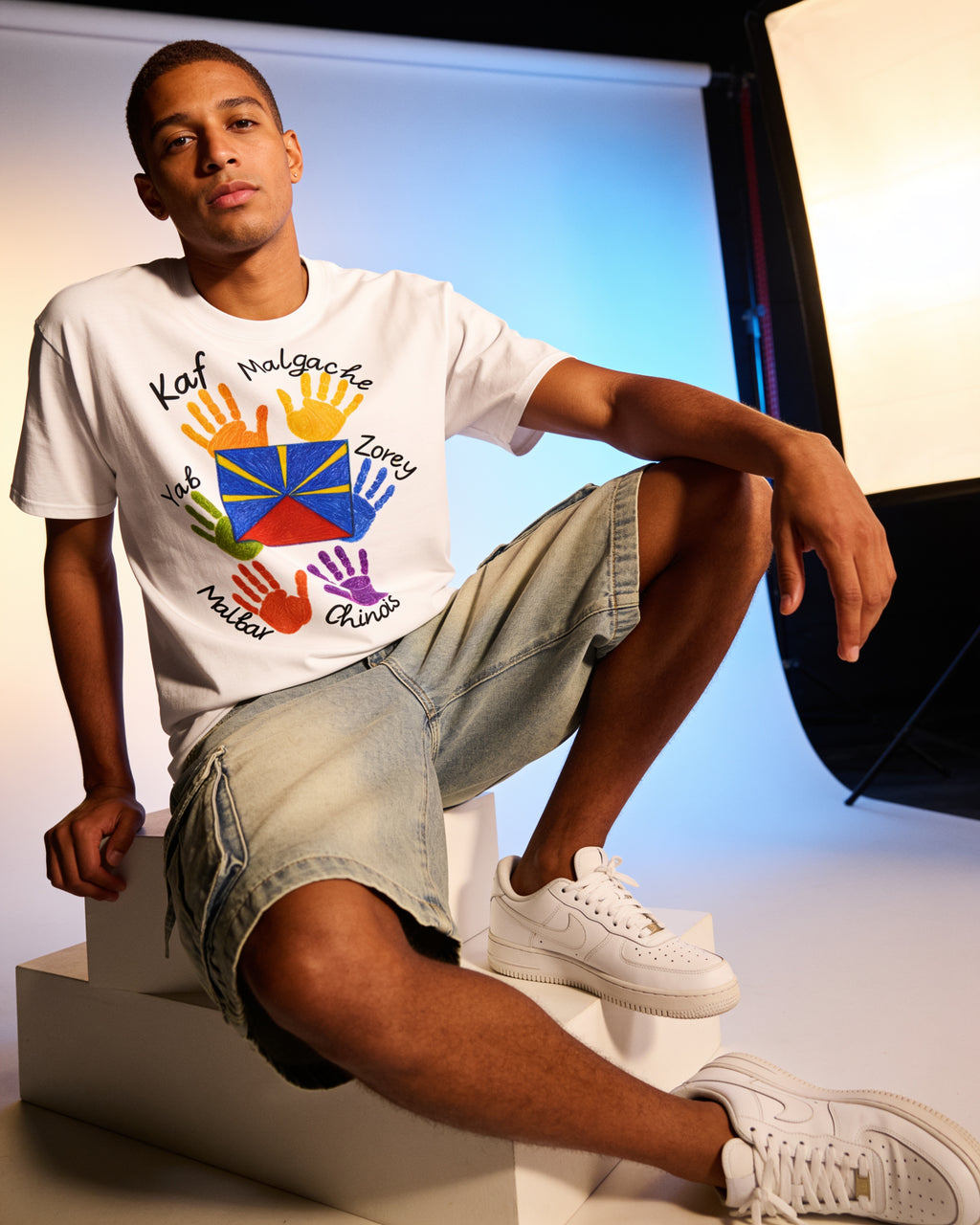 GRAN GUÈL - 100%  La Réunion - T-Shirt unisexe - "MÉLANZÉ (5)"