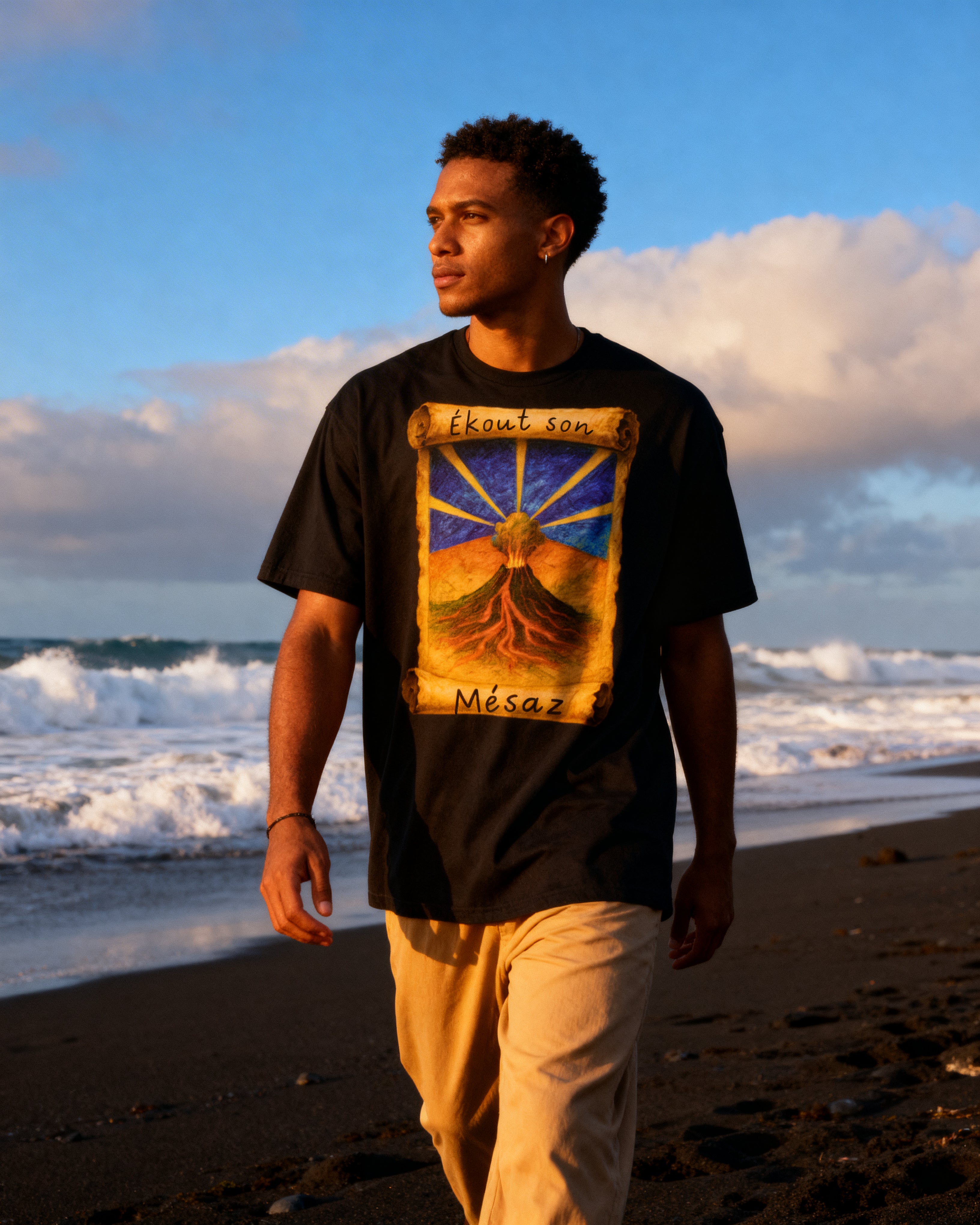 GRAN GUÈL - 100%  La Réunion - T-Shirt unisexe - "ÉKOUT SON MÉSAZ"