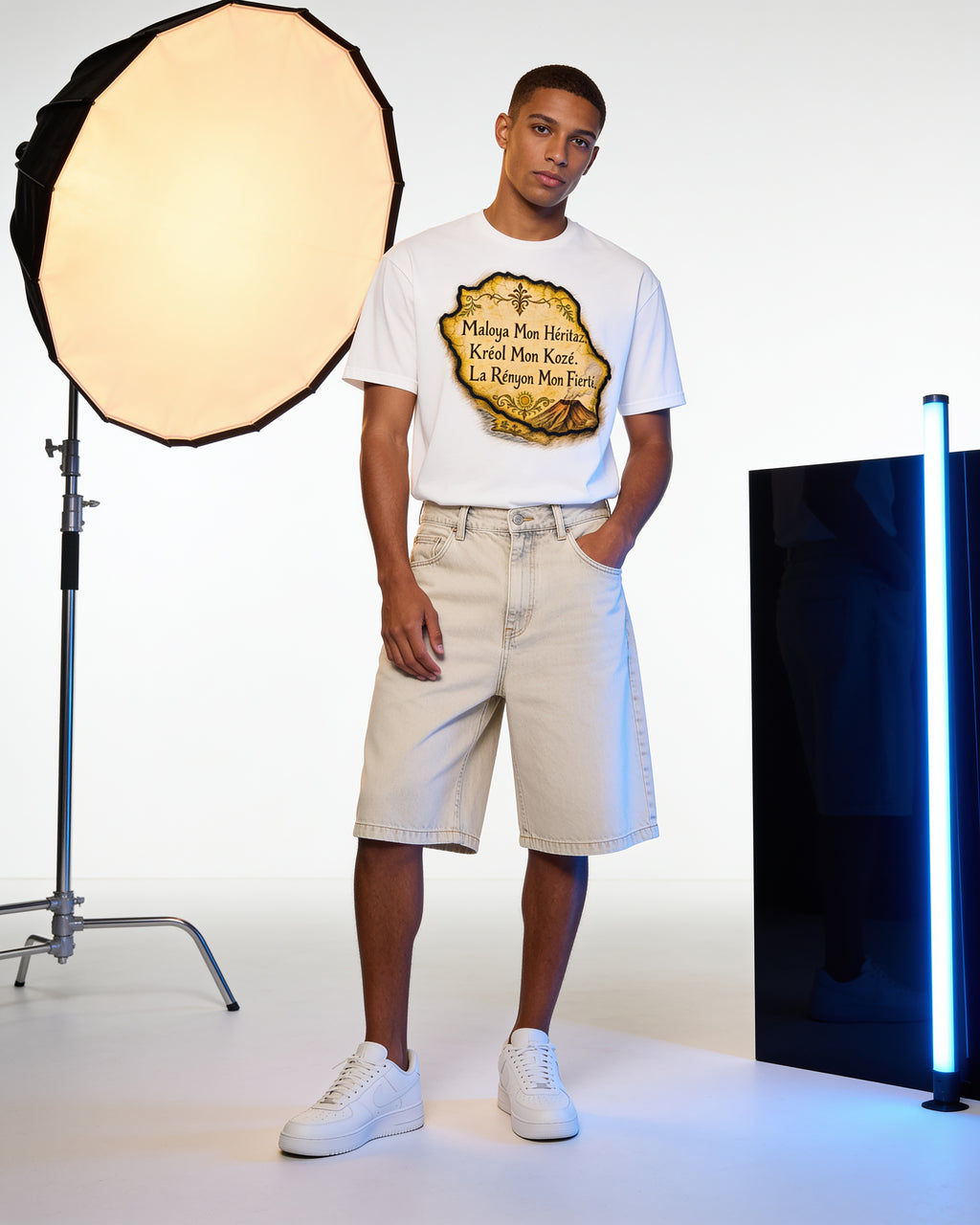 GRAN GUÈL - 100%  La Réunion - T-Shirt unisexe - "MESSAGE"