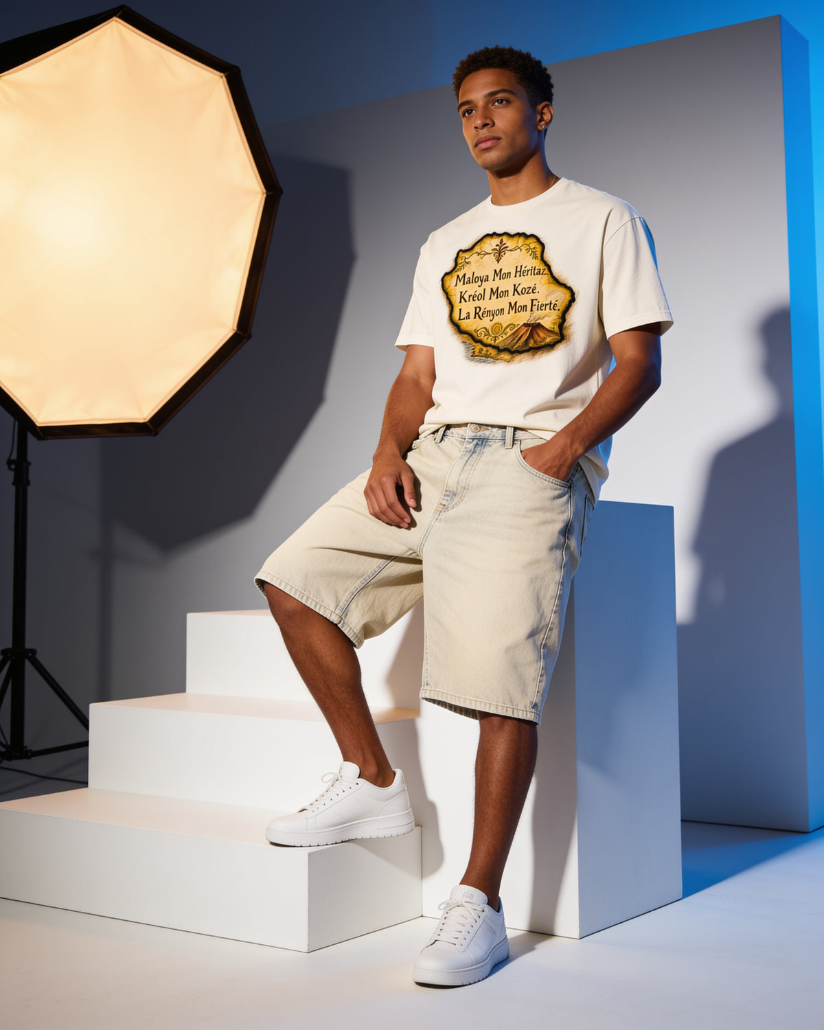 GRAN GUÈL - 100%  La Réunion - T-Shirt unisexe - "MESSAGE"