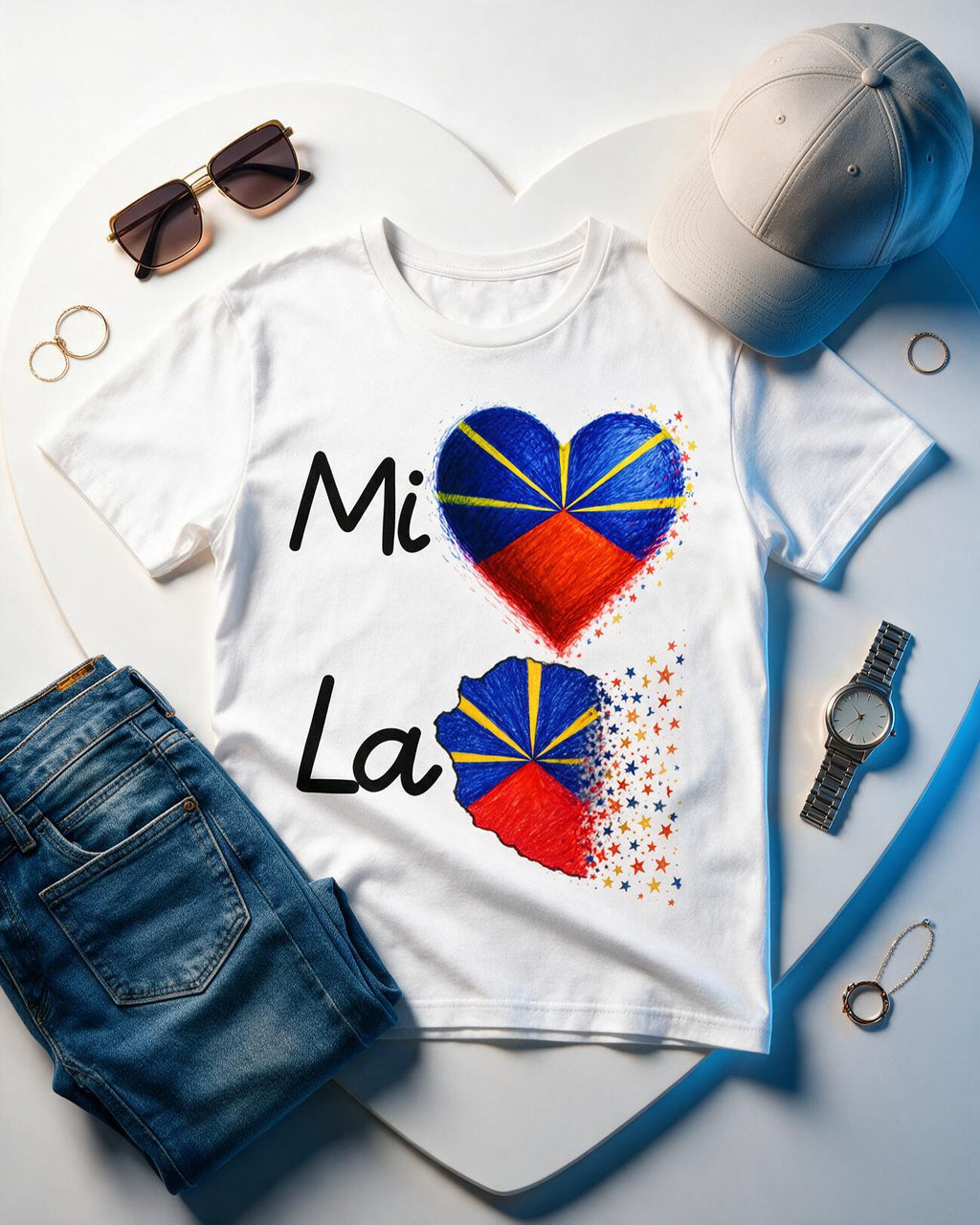 GRAN GUÈL - 100%  La Réunion - T-Shirt unisexe - "MI AIM LA RÉNYON"