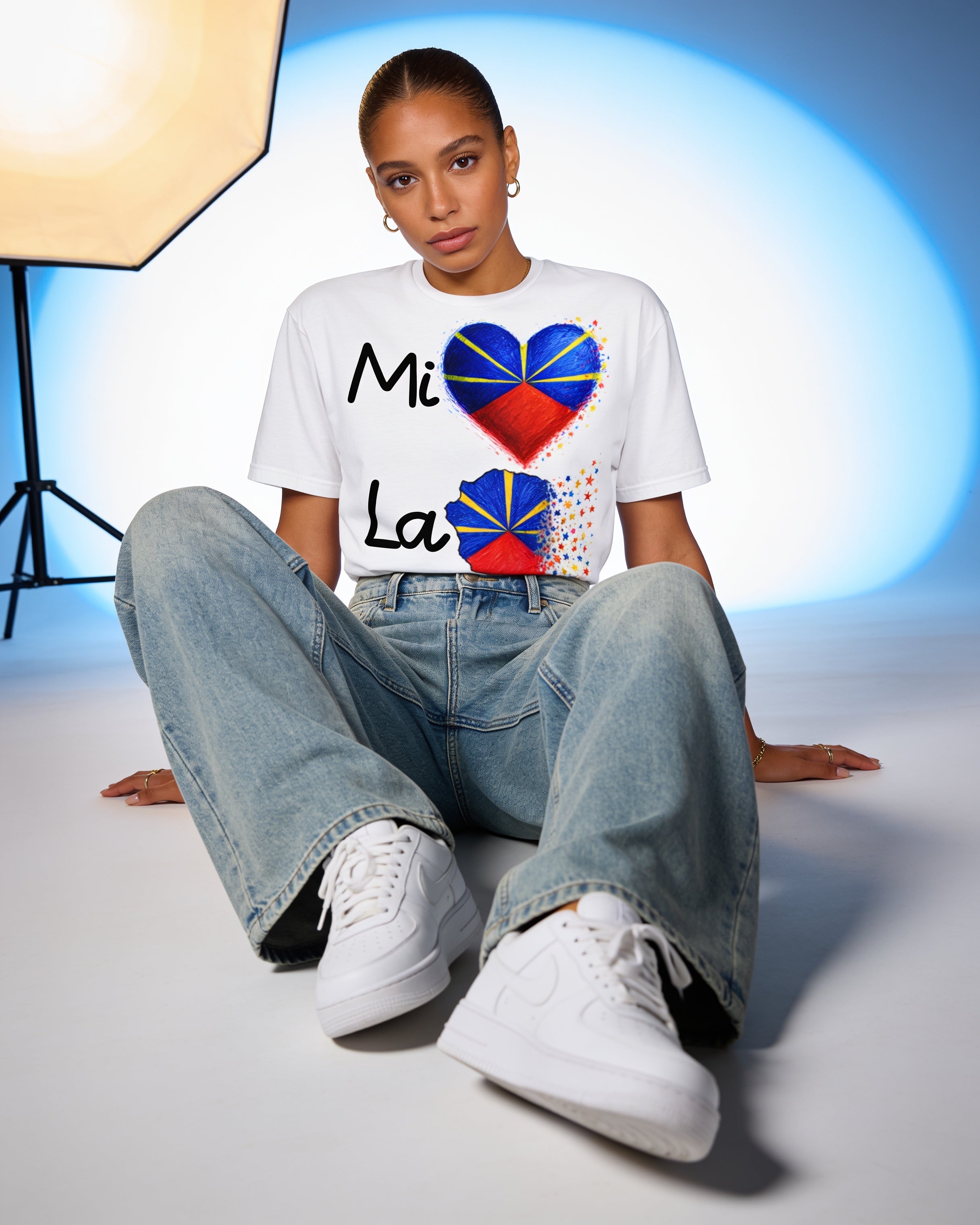 GRAN GUÈL - 100%  La Réunion - T-Shirt unisexe - "MI AIM LA RÉNYON"