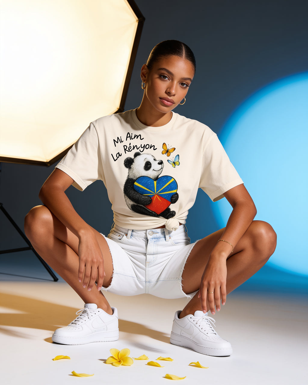 GRAN GUÈL - 100%  La Réunion - T-Shirt unisexe - "MI AIM LA RÉNYON (3)"