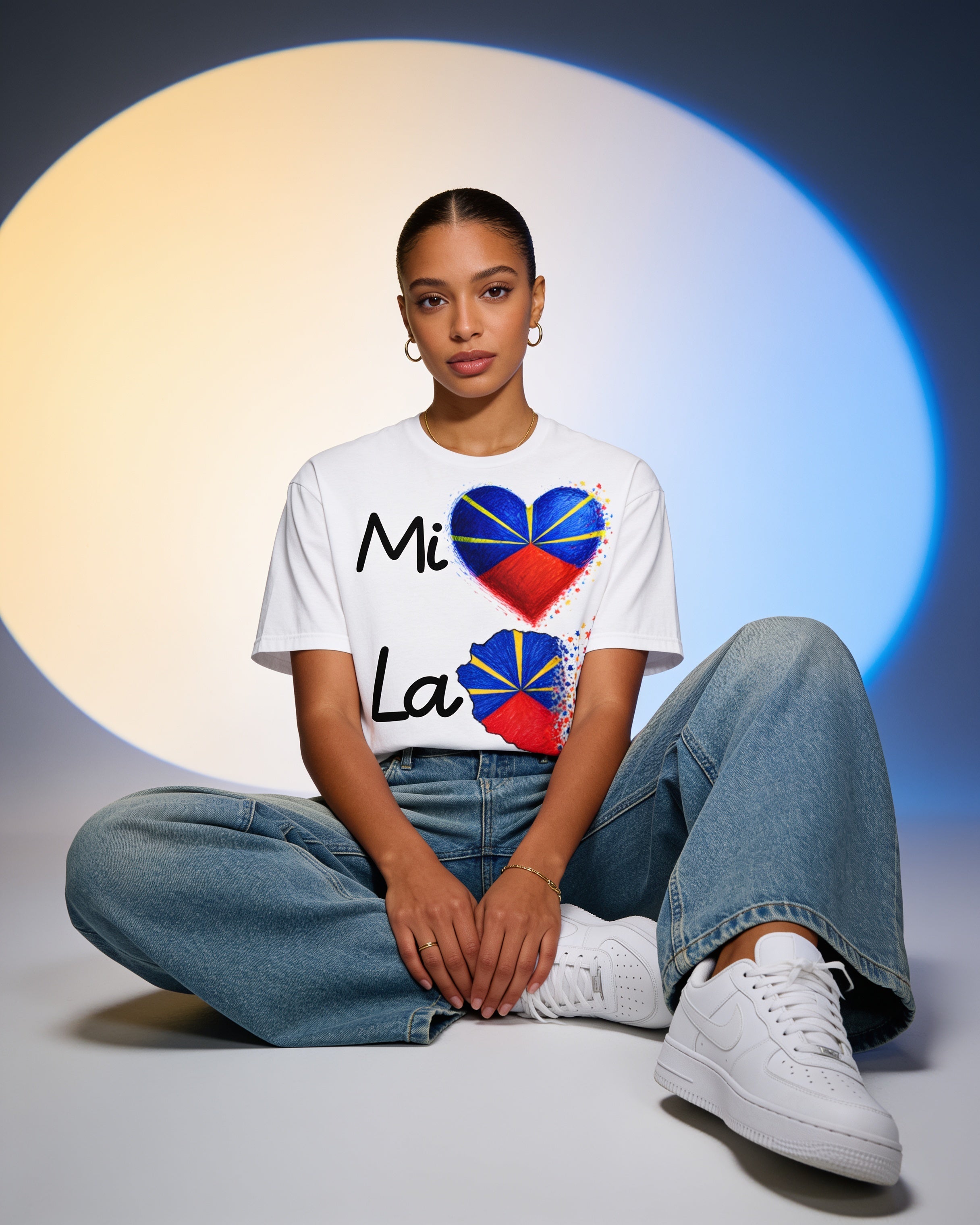 GRAN GUÈL - 100%  La Réunion - T-Shirt unisexe - "MI AIM LA RÉNYON"