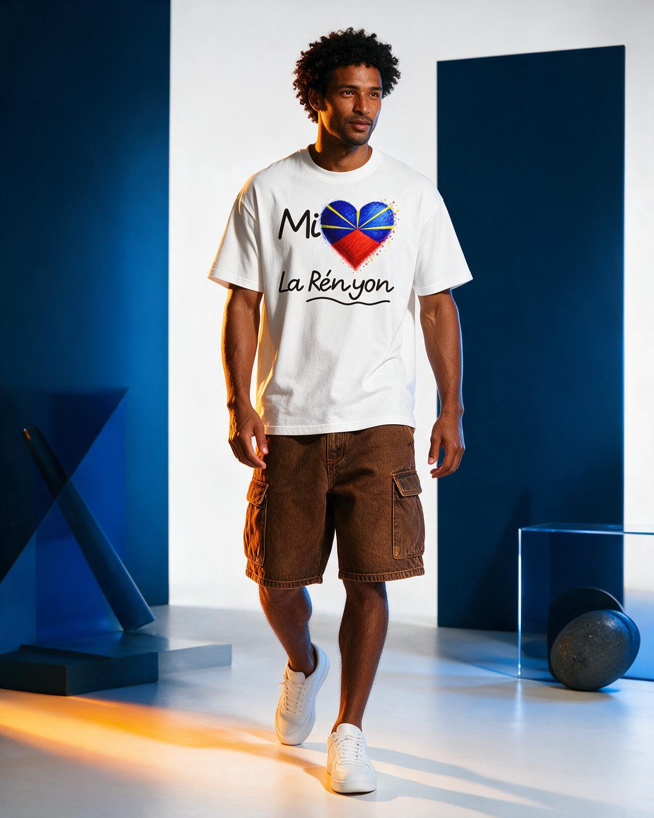GRAN GUÈL - 100%  La Réunion - T-Shirt unisexe - "MI AIM LA RÉNYON"