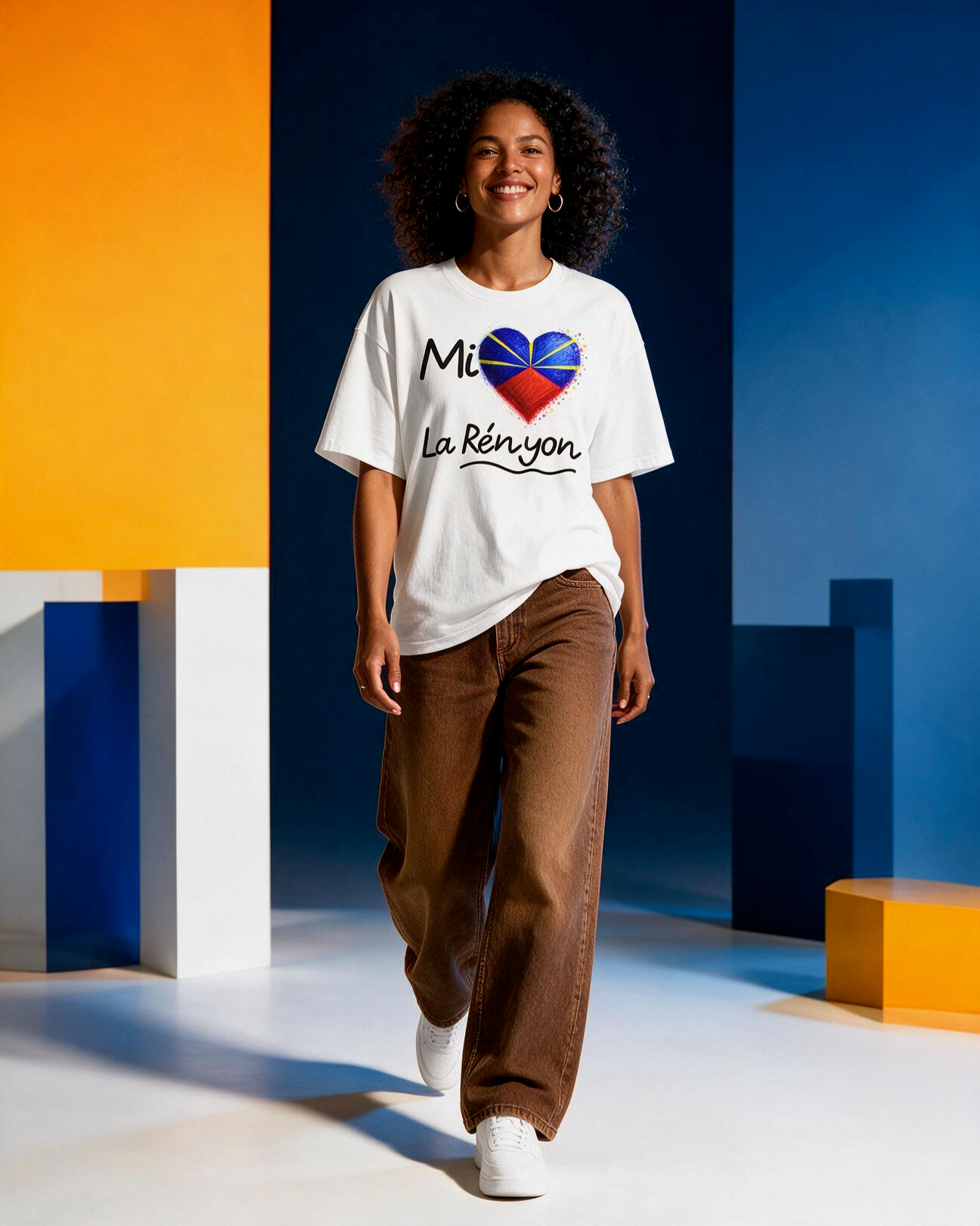 GRAN GUÈL - 100%  La Réunion - T-Shirt unisexe - "MI AIM LA RÉNYON"