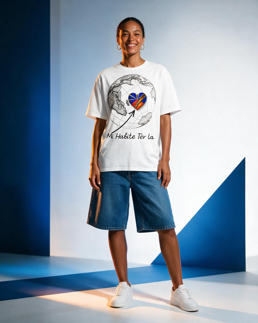 GRAN GUÈL - 100%  La Réunion - T-Shirt unisexe - "MI HABITE TÈR LA"