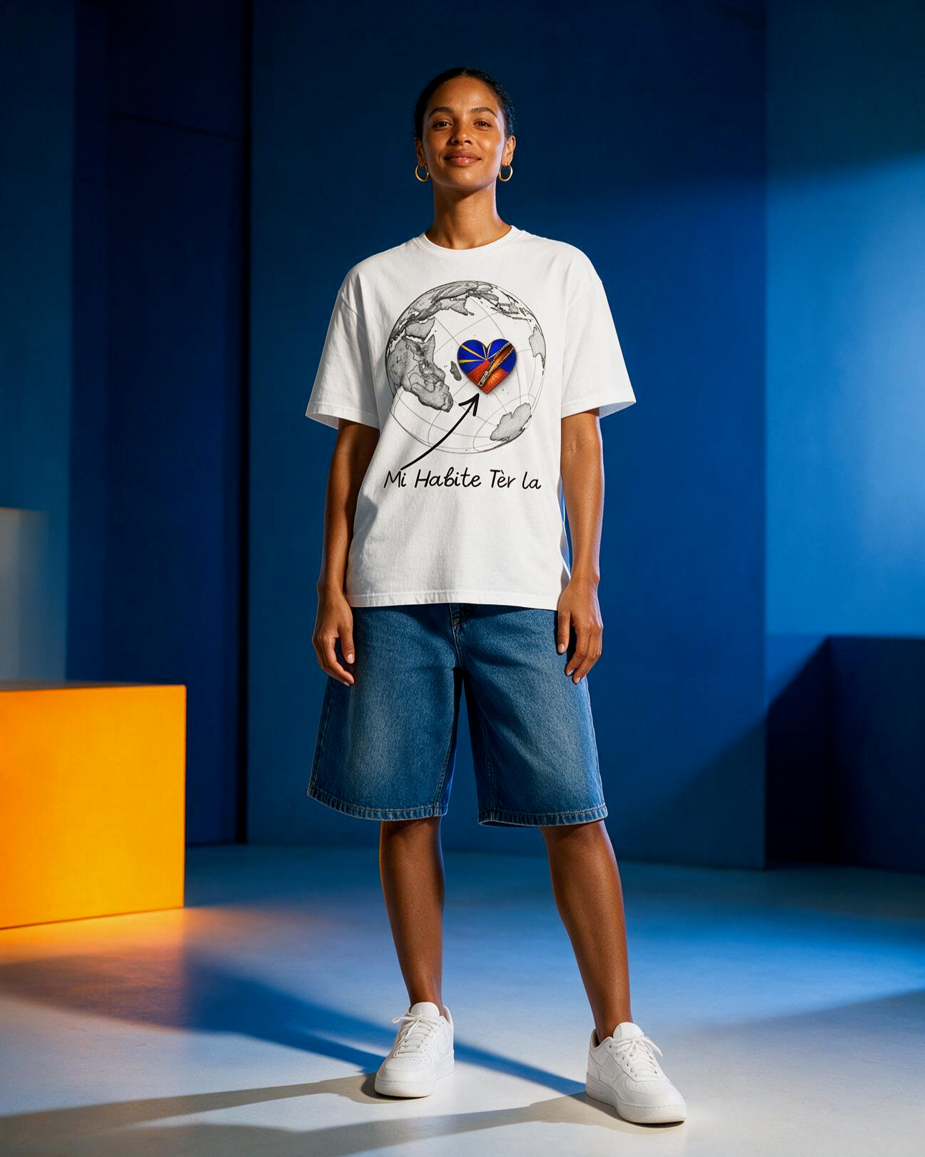 GRAN GUÈL - 100%  La Réunion - T-Shirt unisexe - "MI HABITE TÈR LA"