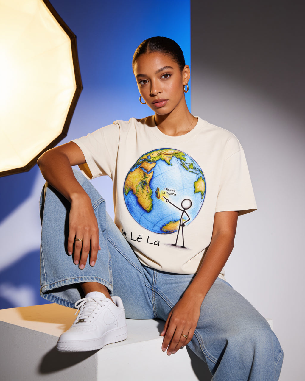 GRAN GUÈL - 100%  La Réunion - T-Shirt unisexe - "MI LÉ LA"