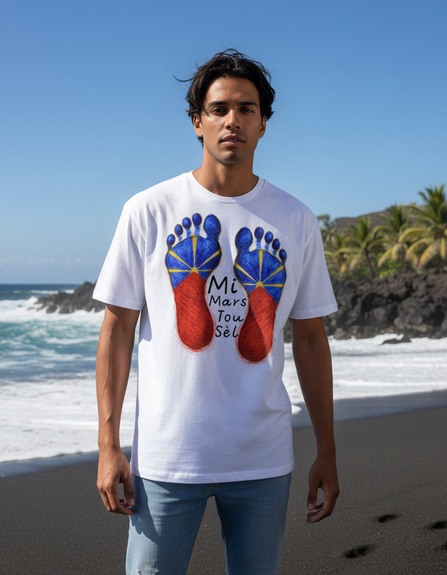 GRAN GUÈL - 100%  La Réunion - T-Shirt unisexe - "MI MARS TOU SÈL"