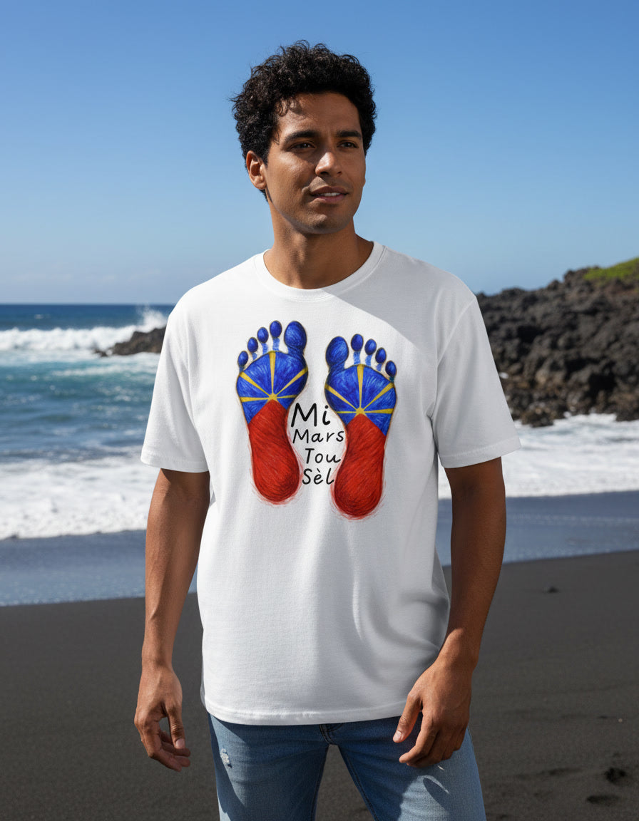 GRAN GUÈL - 100%  La Réunion - T-Shirt unisexe - "MI MARS TOU SÈL"